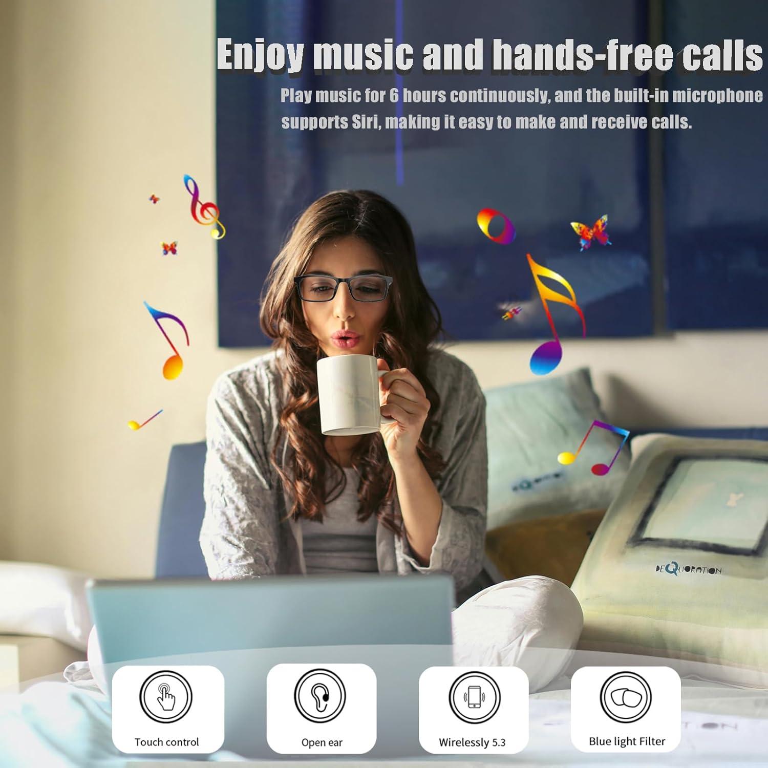 Gafas Inteligentes Fecoul G10Z Bluetooth UV400 Lentes Solar