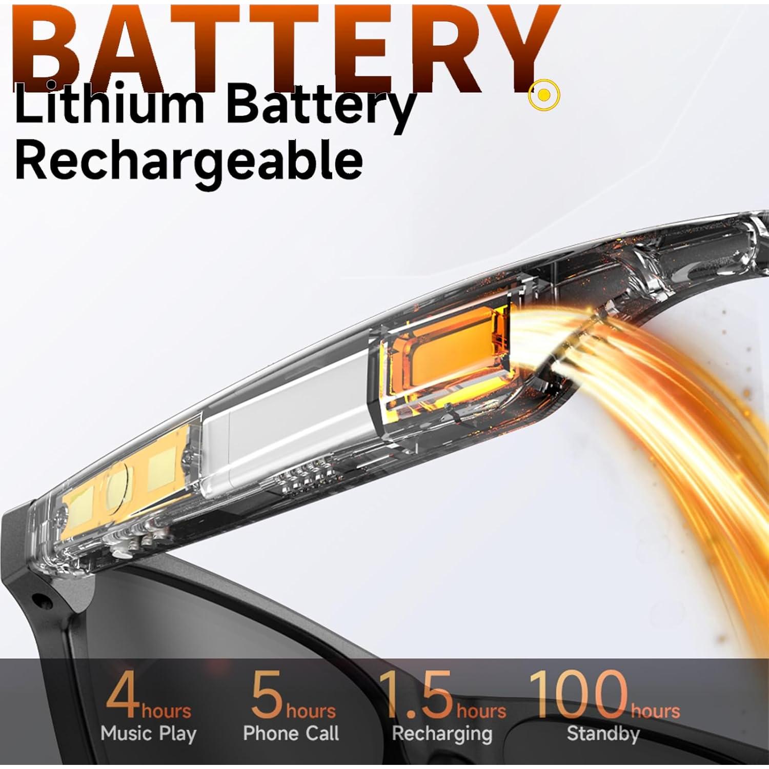 Gafas Inteligentes Fecoul G10Z Bluetooth UV400 Lentes Solar