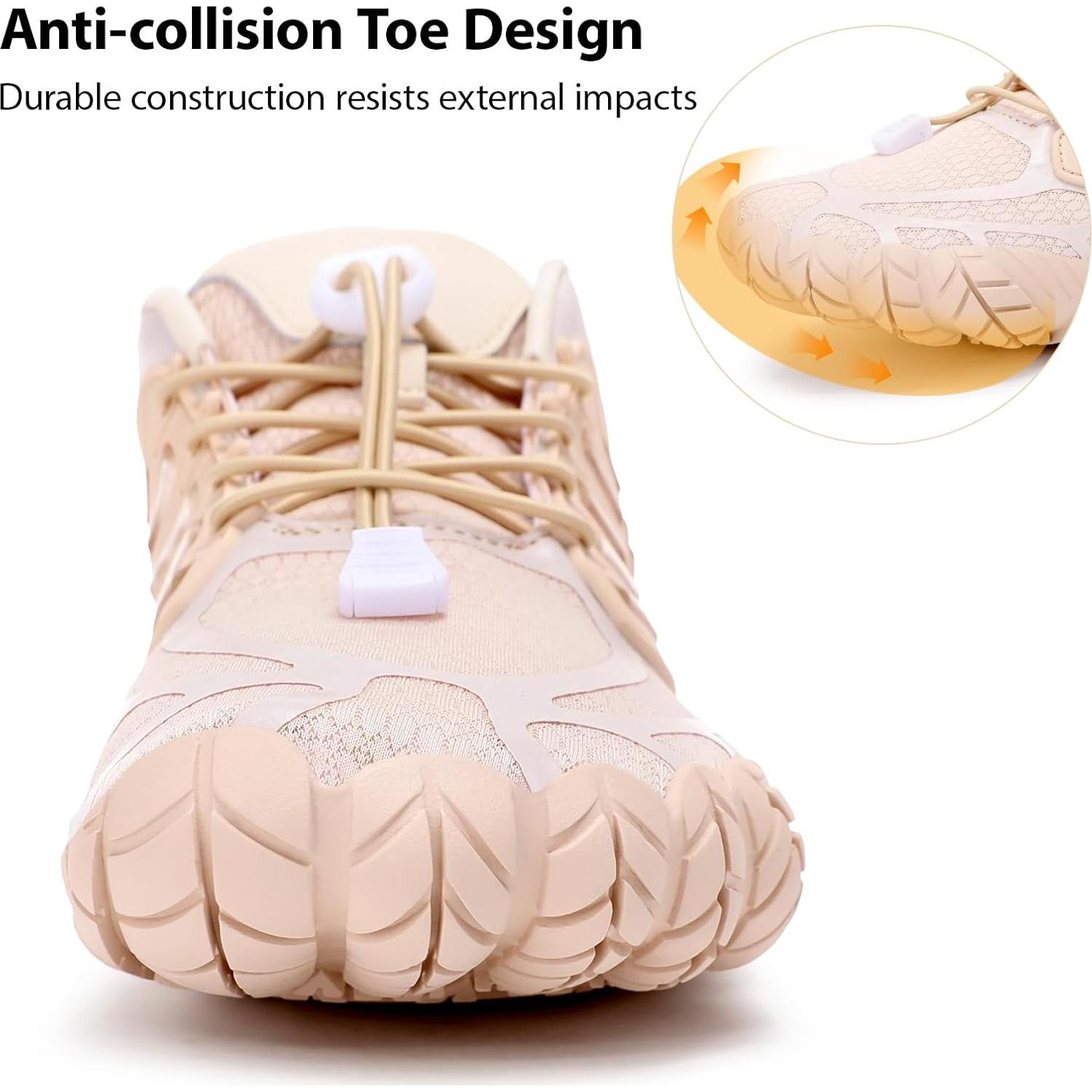 Zapatos Barefoot Mujeres MeXYZ Diseño Caída Cero Beige