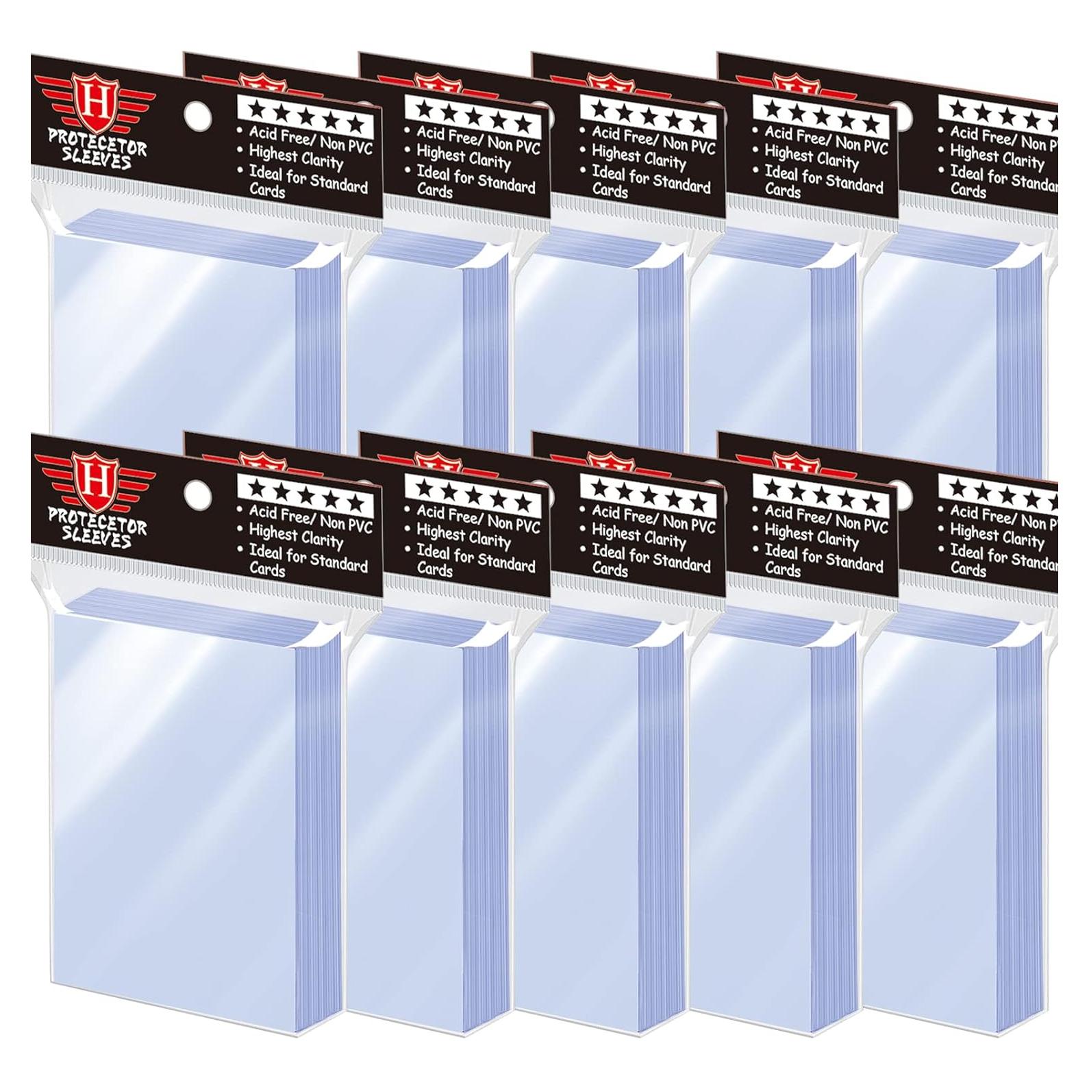 1000 Fundas Transparentes para Tarjetas Coleccionables Homthy