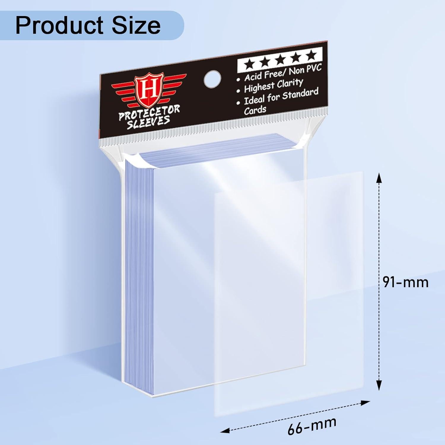 Fundas para Tarjetas Homthy 600 PCS Plástico Transparente