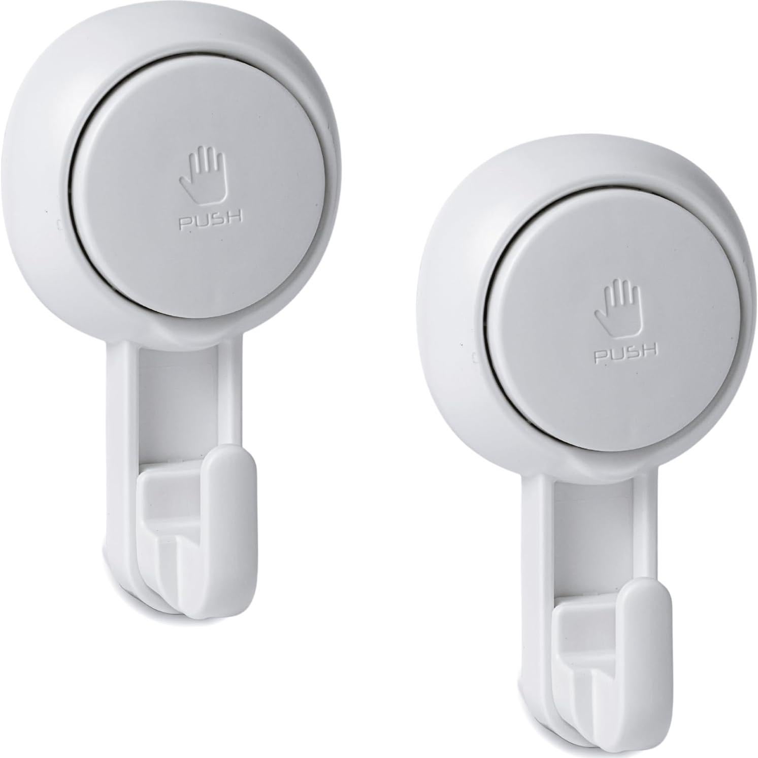 Ganchos de Ventosa HOME&I - Reutilizables y Ajustables - 2 Piezas