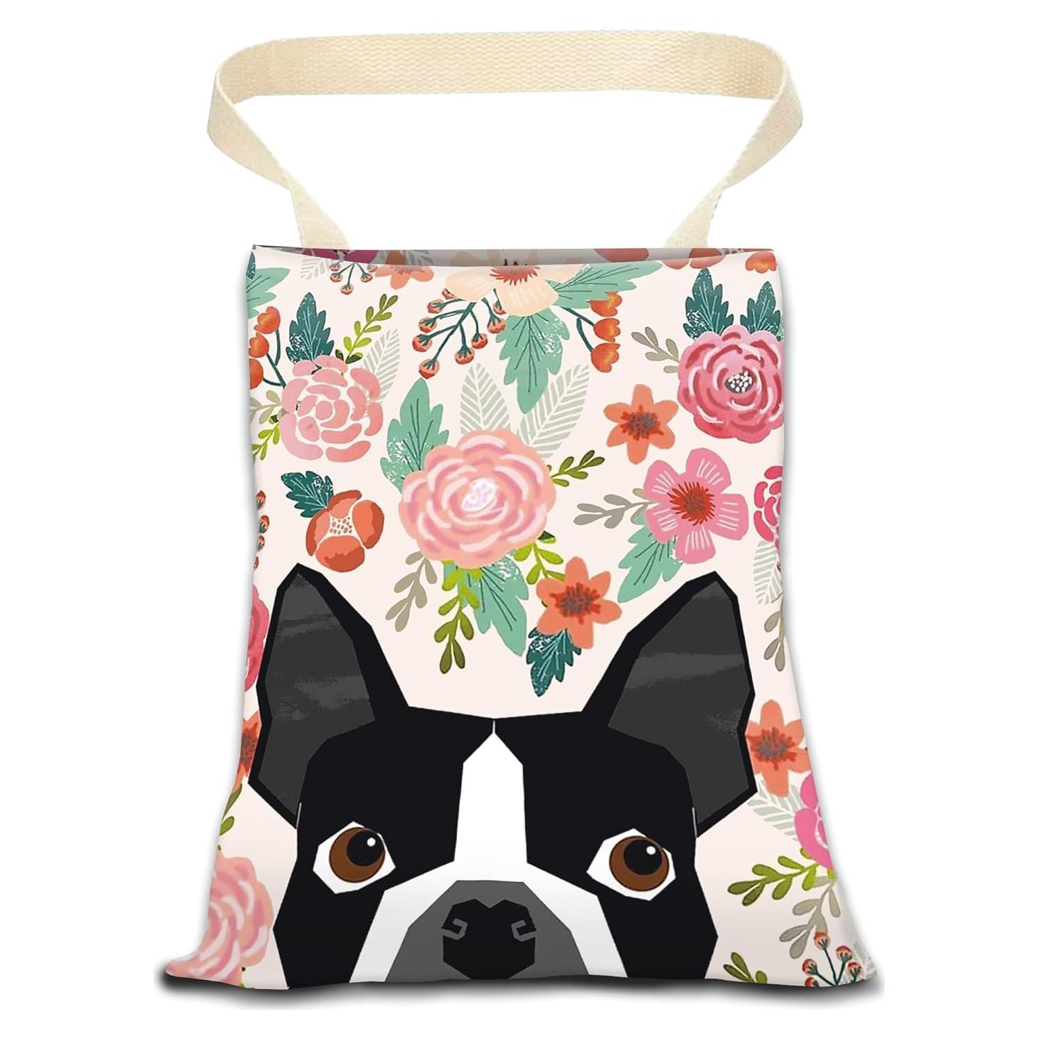 Basurero de Auto ANKVRP Colgante Ecológico Boston Terrier