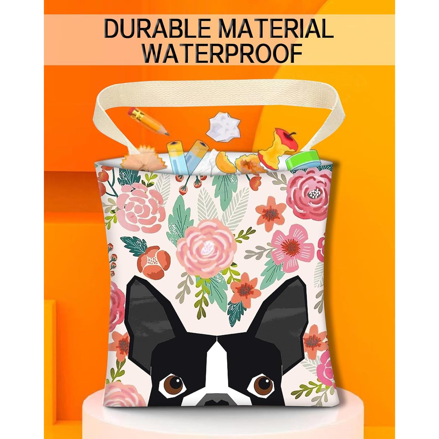 Basurero de Auto ANKVRP Colgante Ecológico Boston Terrier