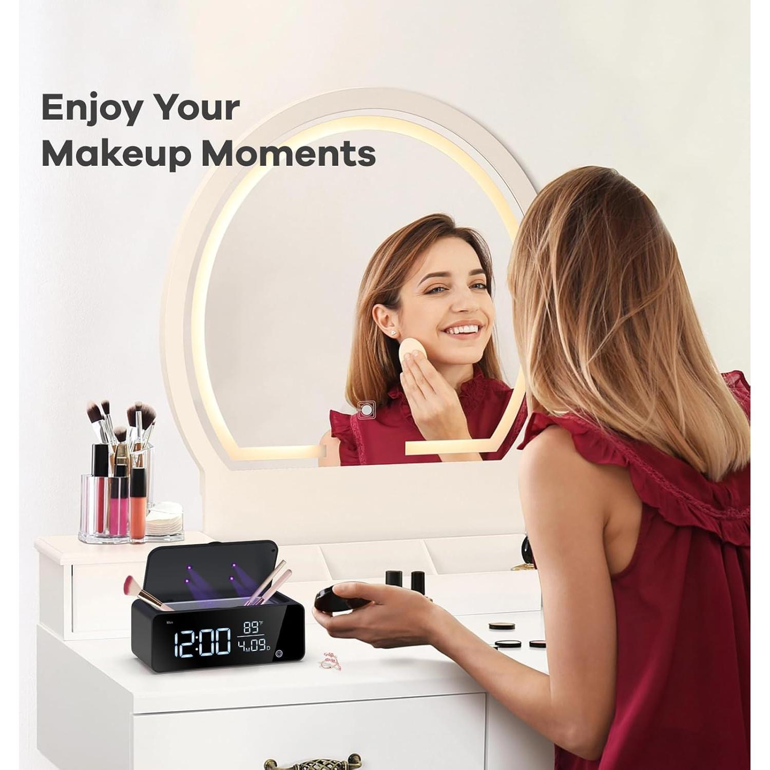 Limpiadora de Joyas Ultrasónica Wishluck 500ml - Reloj Despertador