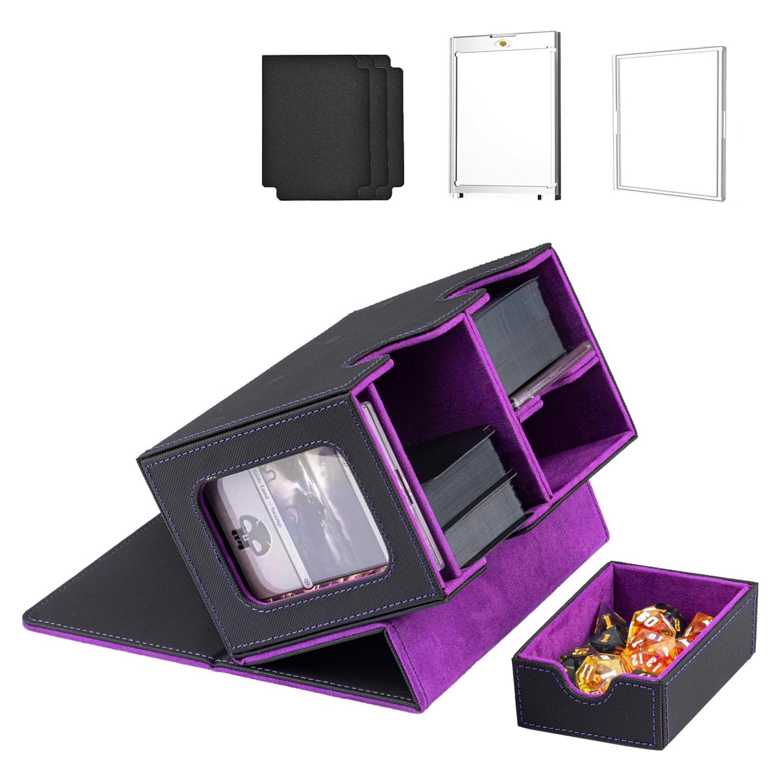 Caja de Deck MTG Commander WELLMILLER 200+ Cartas Púrpura