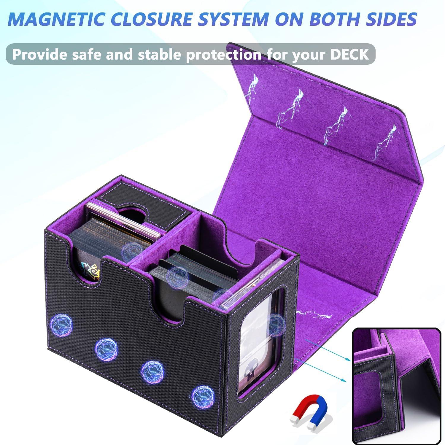 Caja de Deck MTG Commander WELLMILLER 200+ Cartas Púrpura