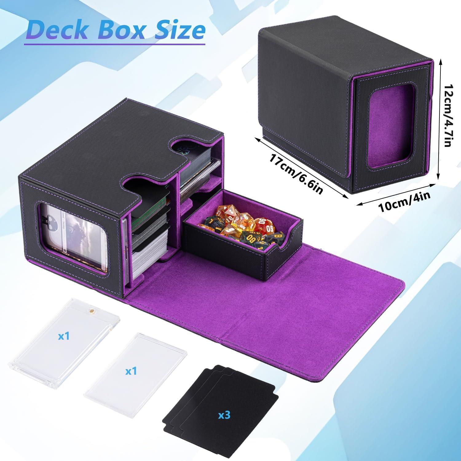 Caja de Deck MTG Commander WELLMILLER 200+ Cartas Púrpura