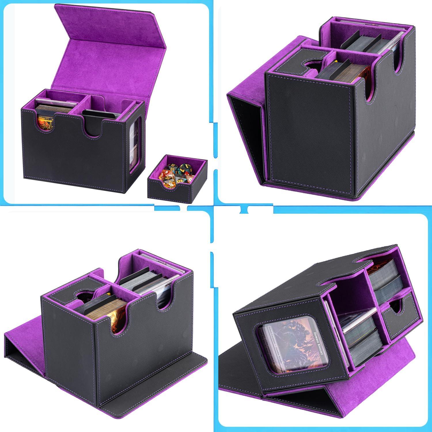 Caja de Deck MTG Commander WELLMILLER 200+ Cartas Púrpura