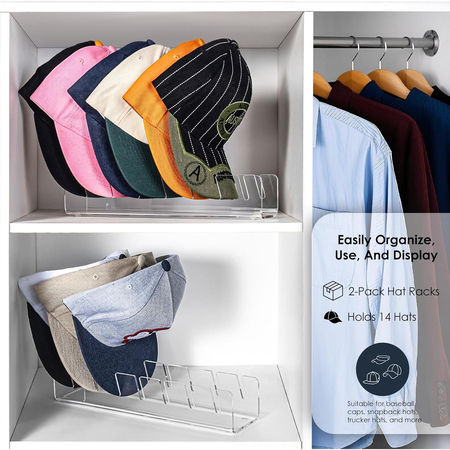 Soporte para Sombreros OAPRIRE Acrílico Transparente 2 Piezas