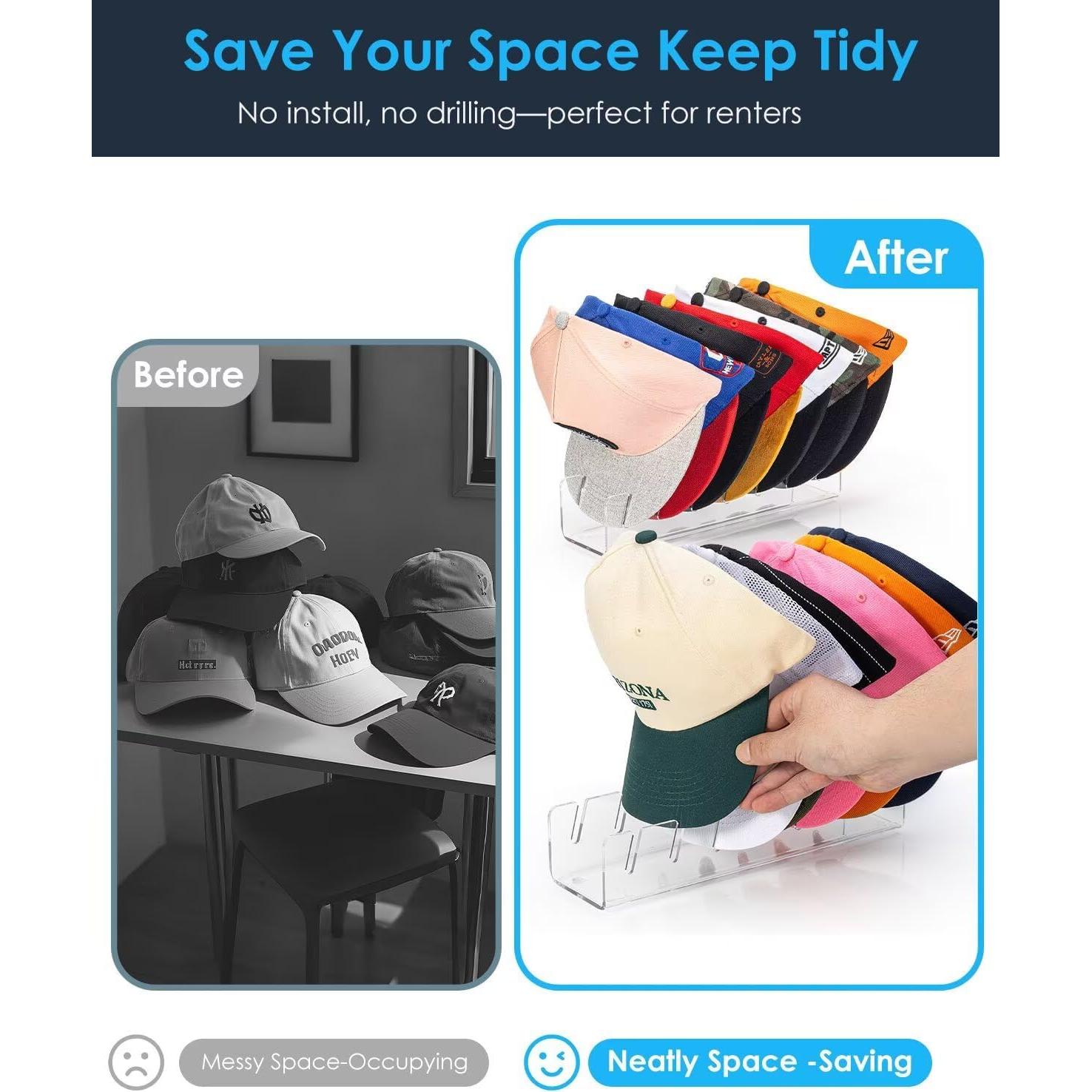 Soporte para Sombreros OAPRIRE Acrílico Transparente 2 Piezas