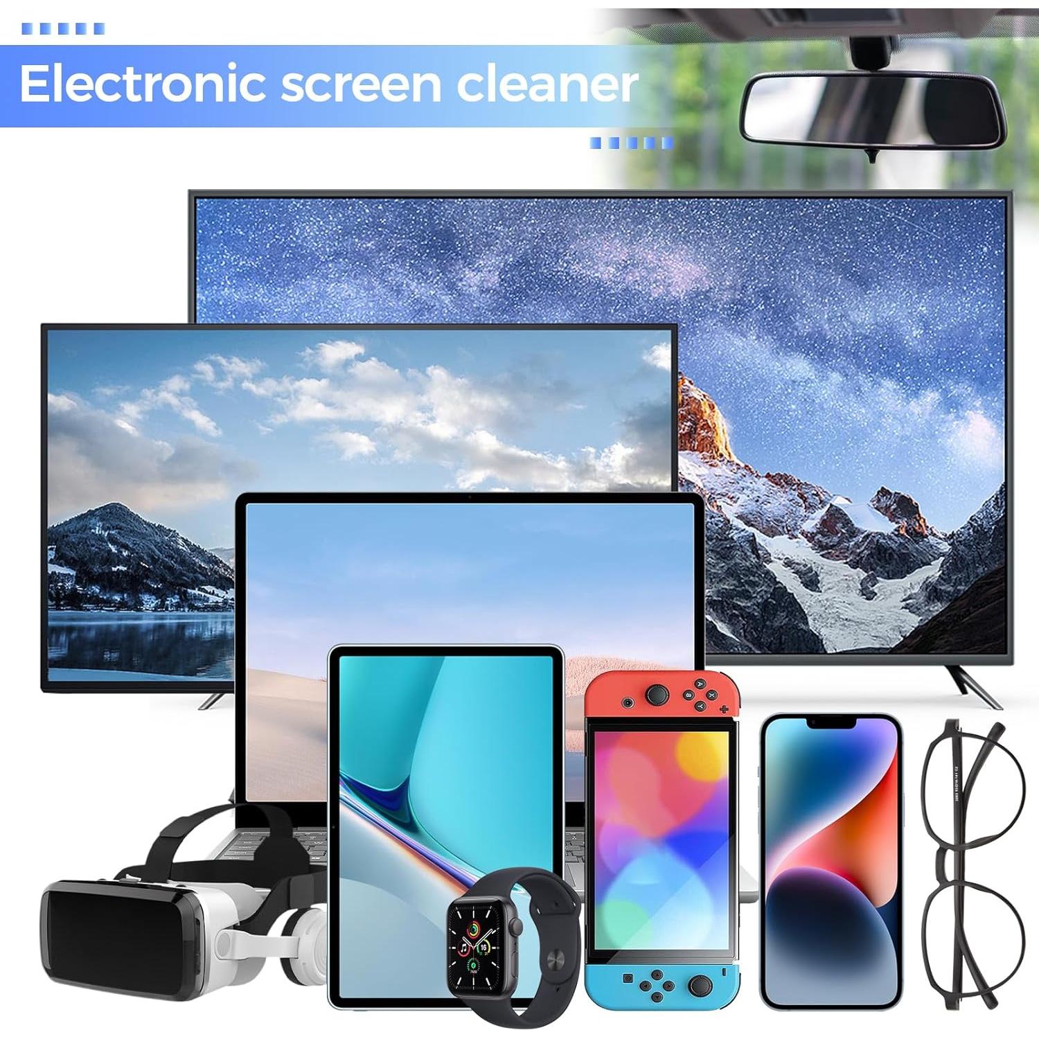 Limpiador de Pantallas Sin Goteo Jiateums 200ml - Spray para TV y Dispositivos