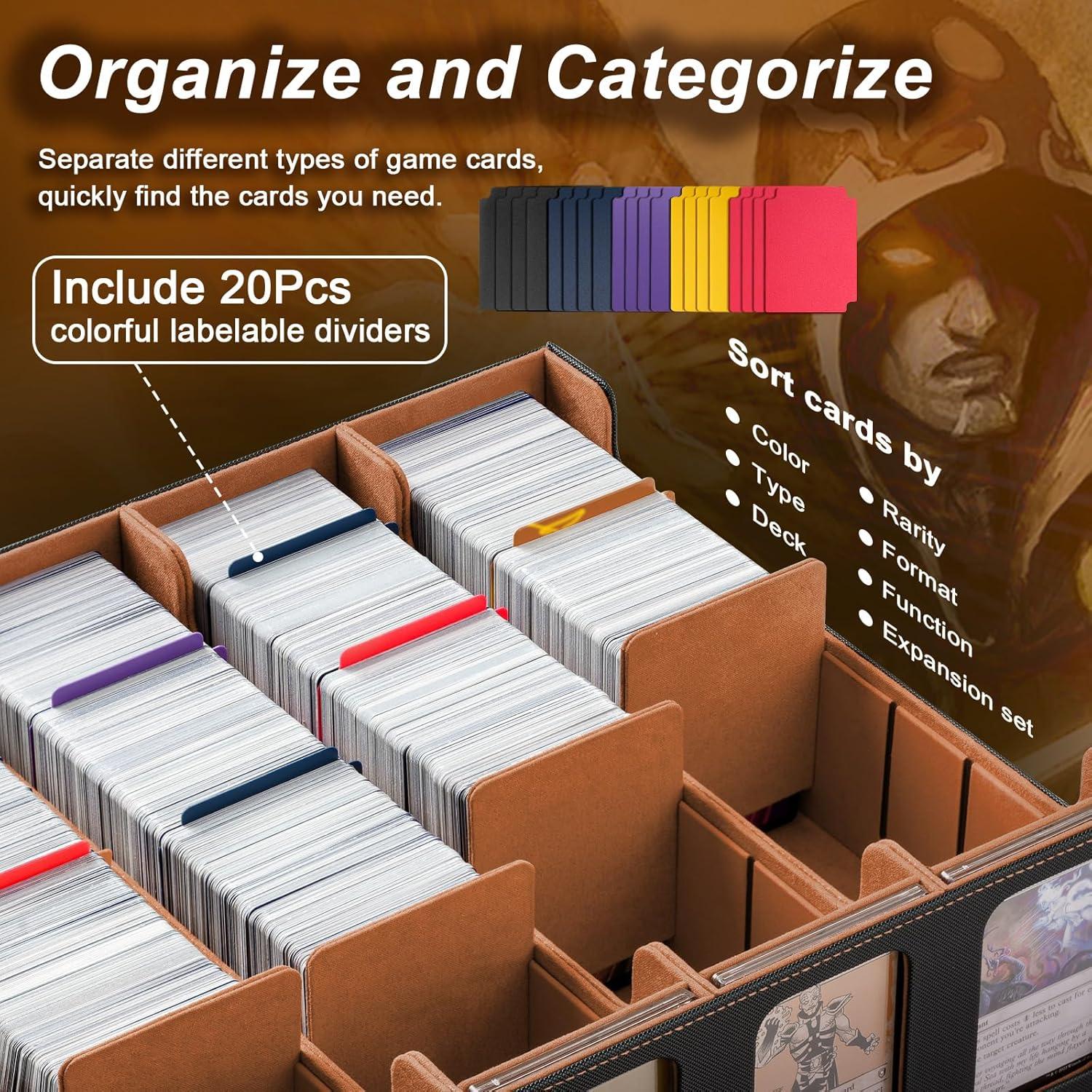 Caja de Cartas TiMOVO MTG para 3000 Cartas Dorada