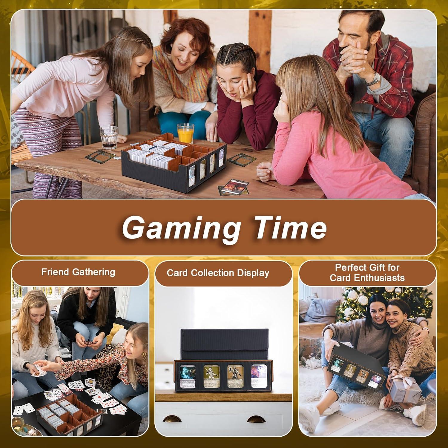 Caja de Cartas TiMOVO MTG para 3000 Cartas Dorada