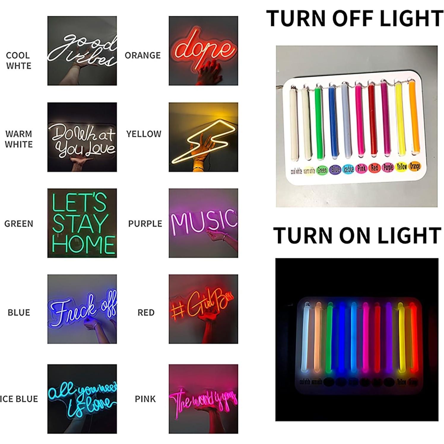 Luz de Neón LED Dental YNNxDzi 30x40cm Blanca Decorativa