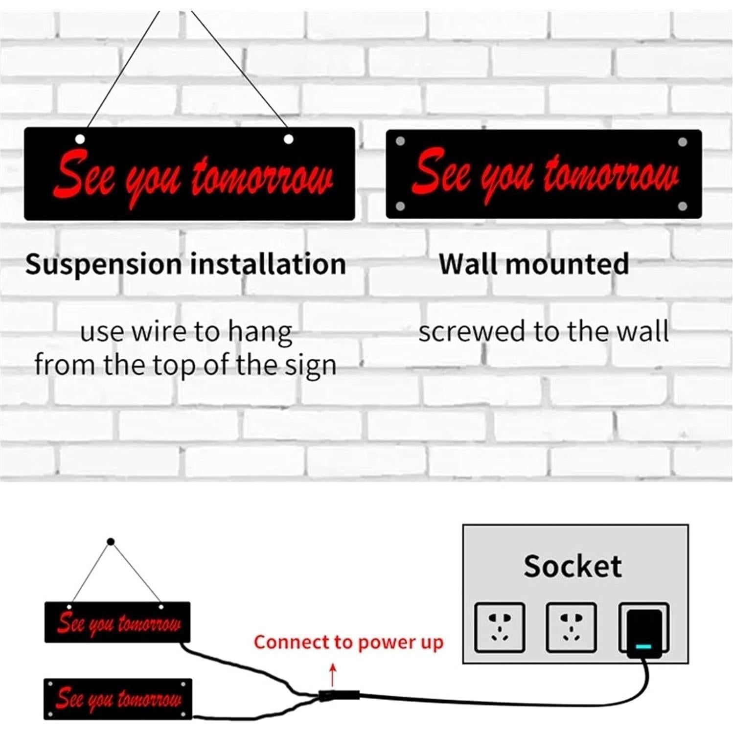 Luz de Neón LED Dental YNNxDzi 30x40cm Blanca Decorativa