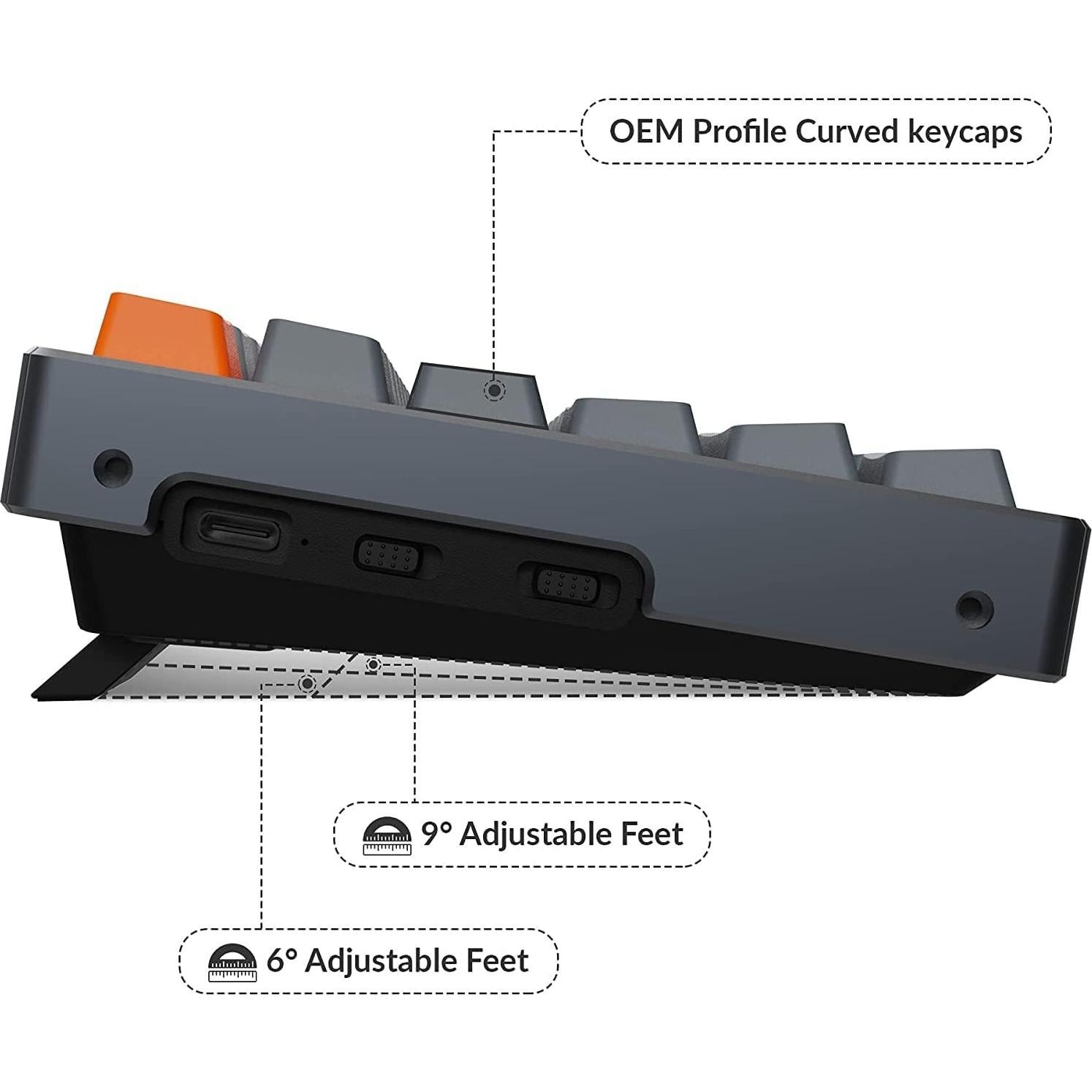 Teclado Mecánico Inalámbrico Keychron K4 - 100 Teclas RGB
