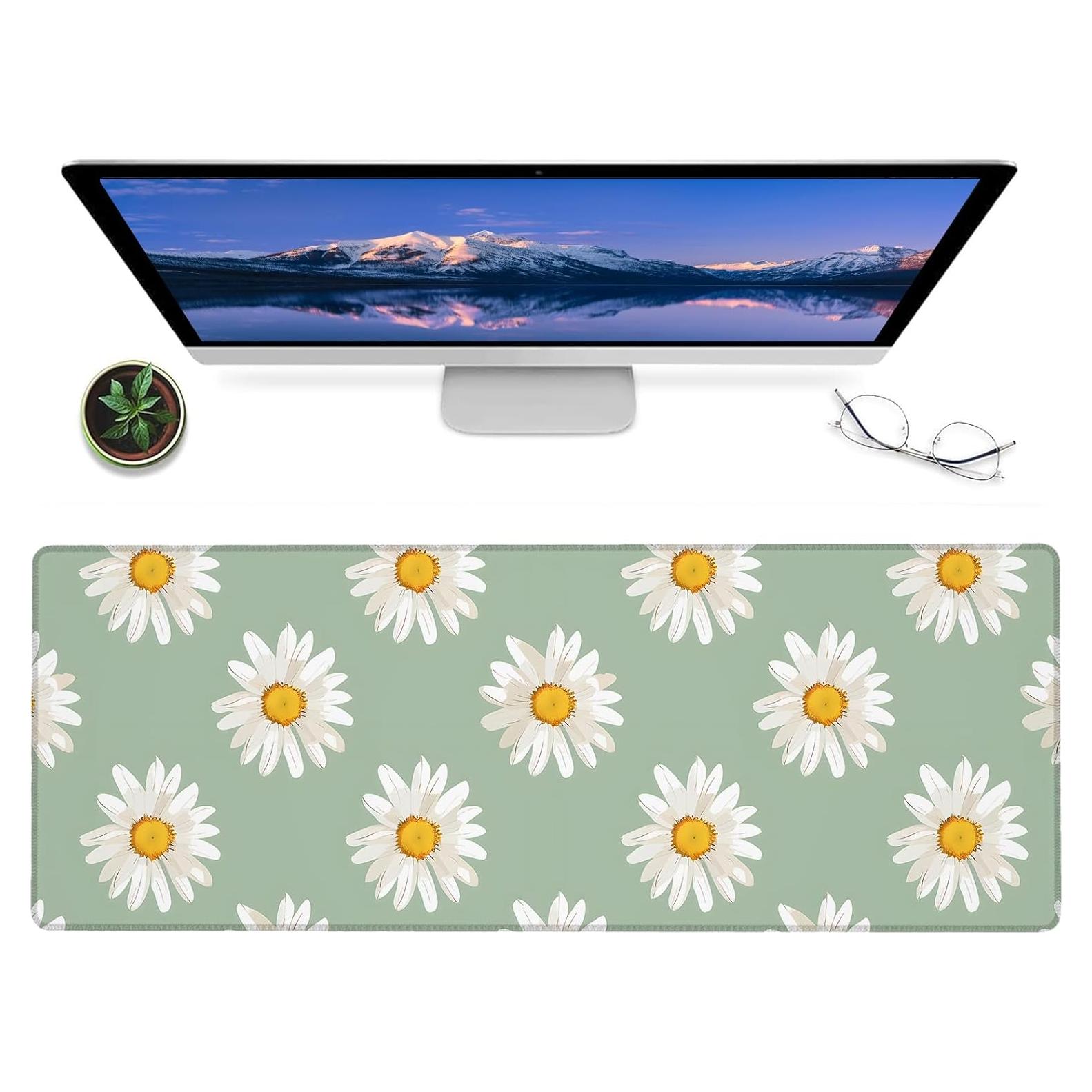 Alfombrilla de Ratón AINORI Daisy Flower 80x30cm Antideslizante