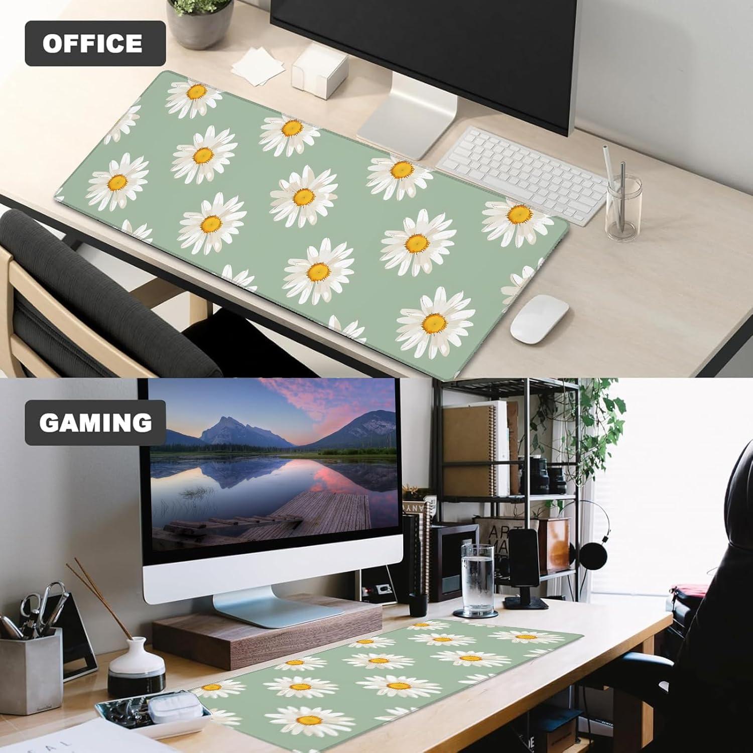 Alfombrilla de Ratón AINORI Daisy Flower 80x30cm Antideslizante
