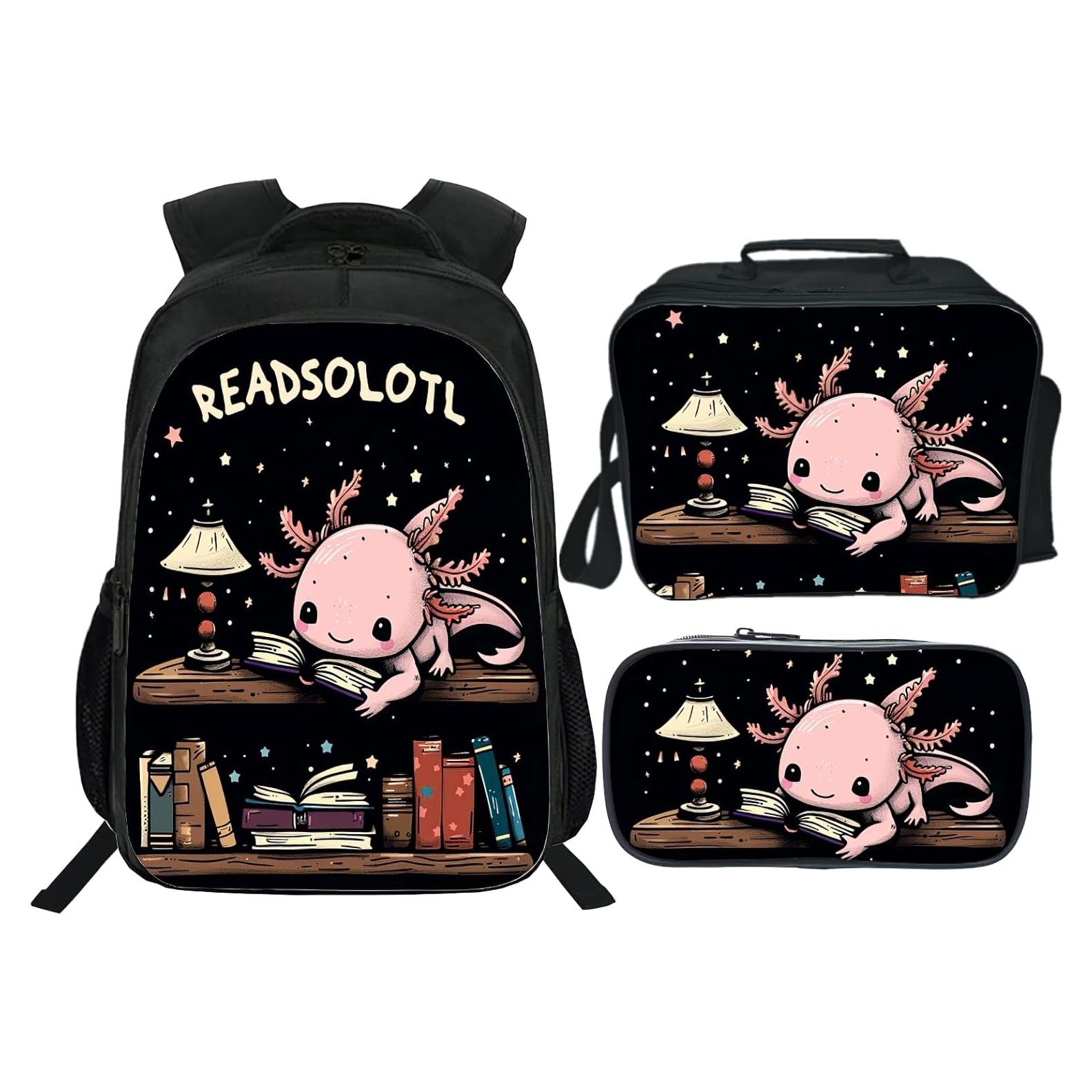 Mochila Lureix 16" para Niños con Bolsa de Almuerzo y Estuche