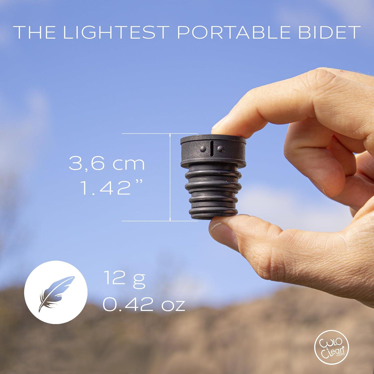 Bidet Portátil CuloClean Negro - Ultraligero y Ecológico