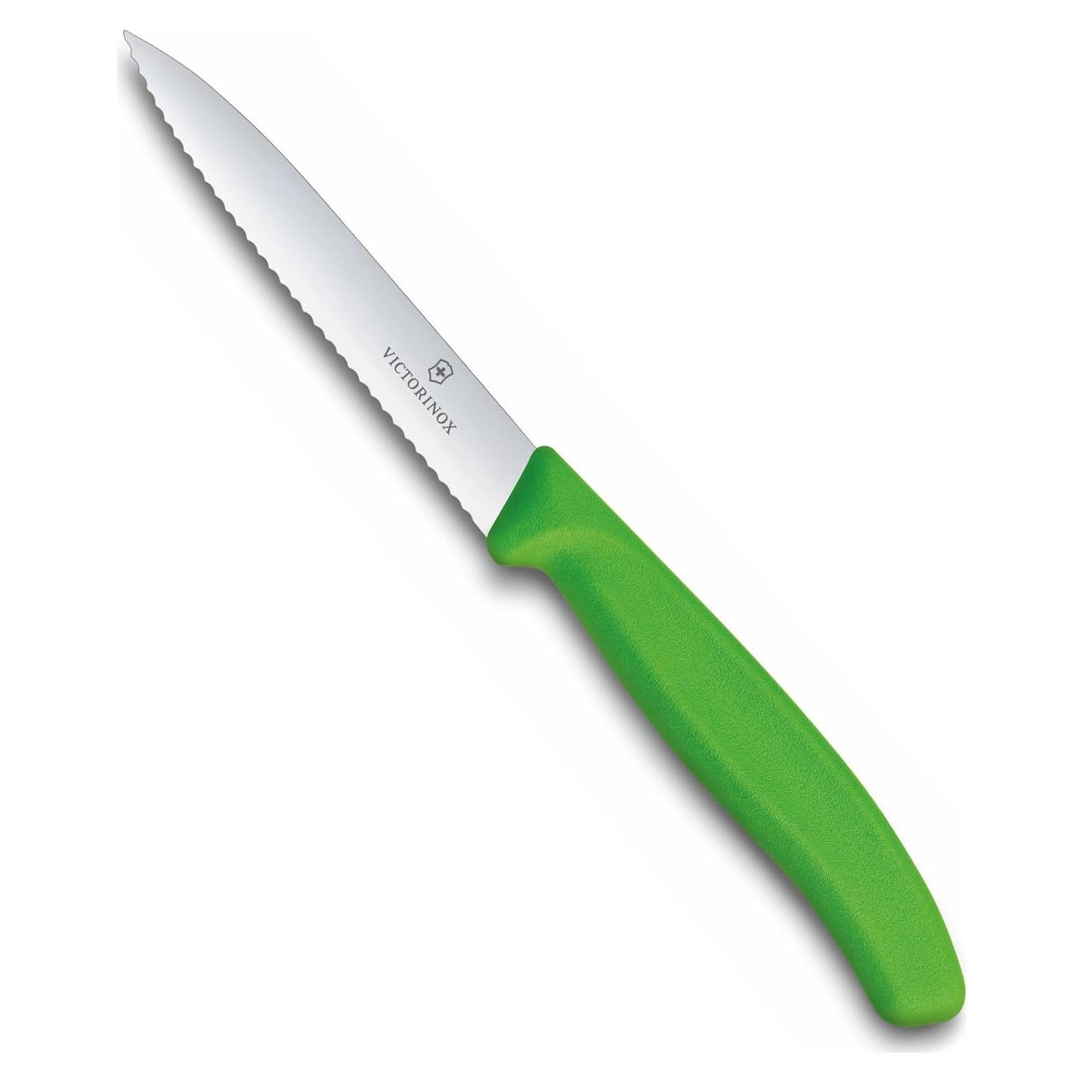 Cuchillo de Pelar Victorinox Swiss Classic 9.9 cm Verde Serrado