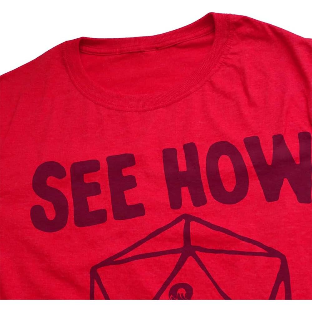 Camiseta Clásica Unisex Popfunk - Algodón Rojo XX-Large