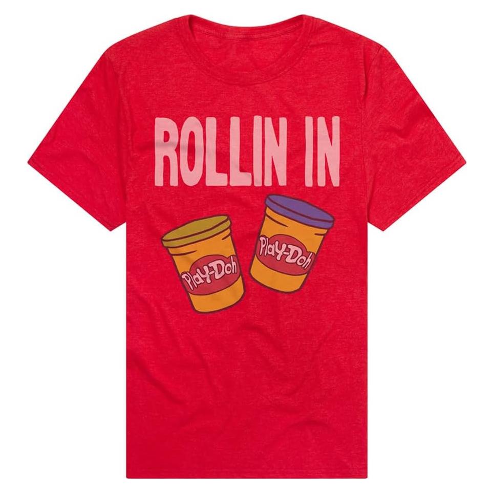 Camiseta Clásica Unisex Popfunk Rojo X-Large Algodón