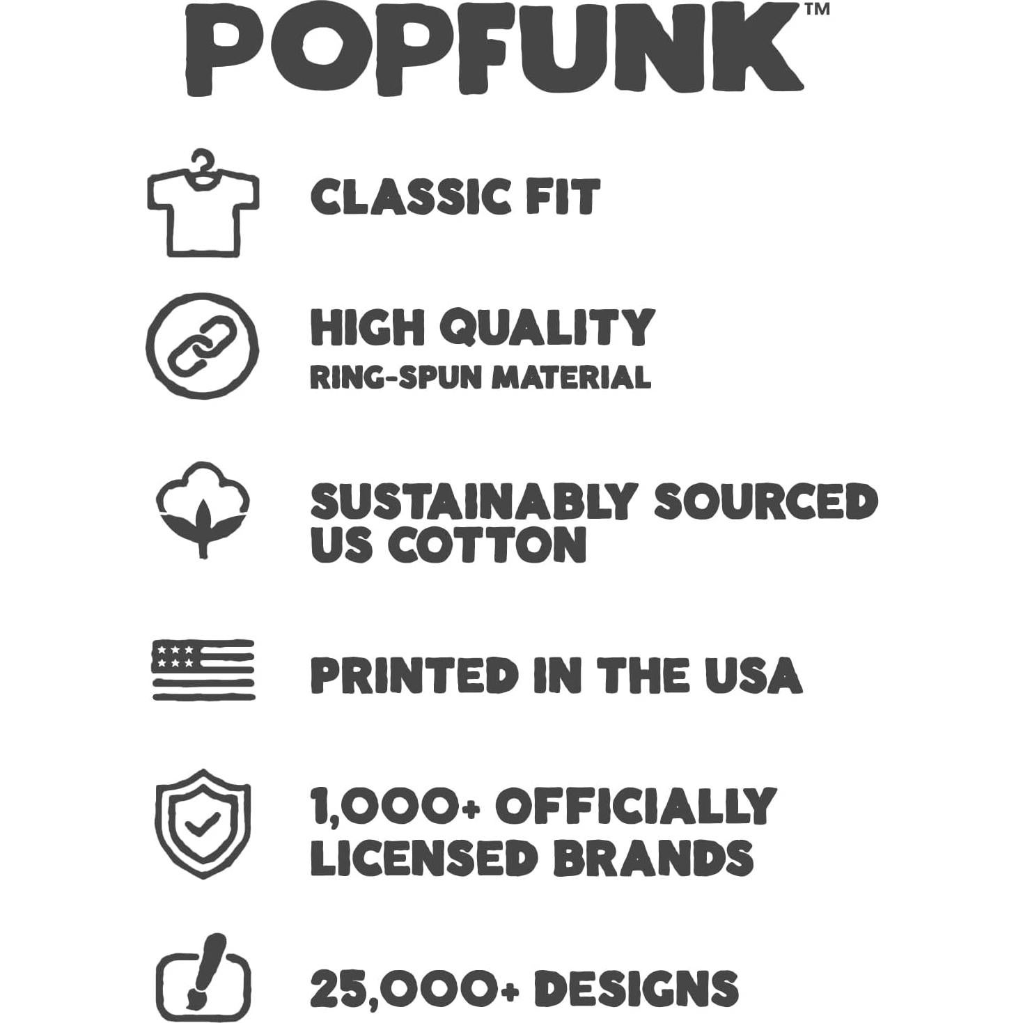 Camiseta Clásica Unisex Popfunk Algodón Gris Piedra Mediana