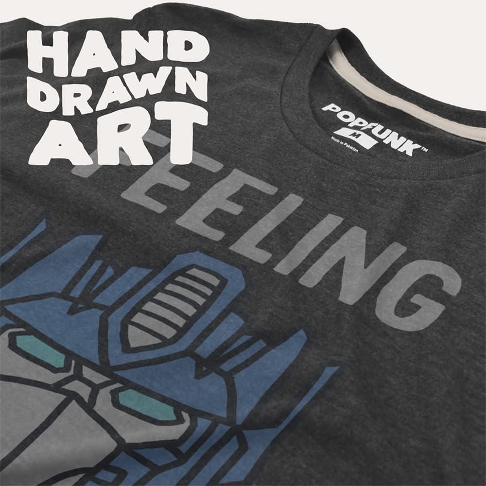 Camiseta Clásica Unisex Popfunk Algodón Mediana Ceniza Oscura
