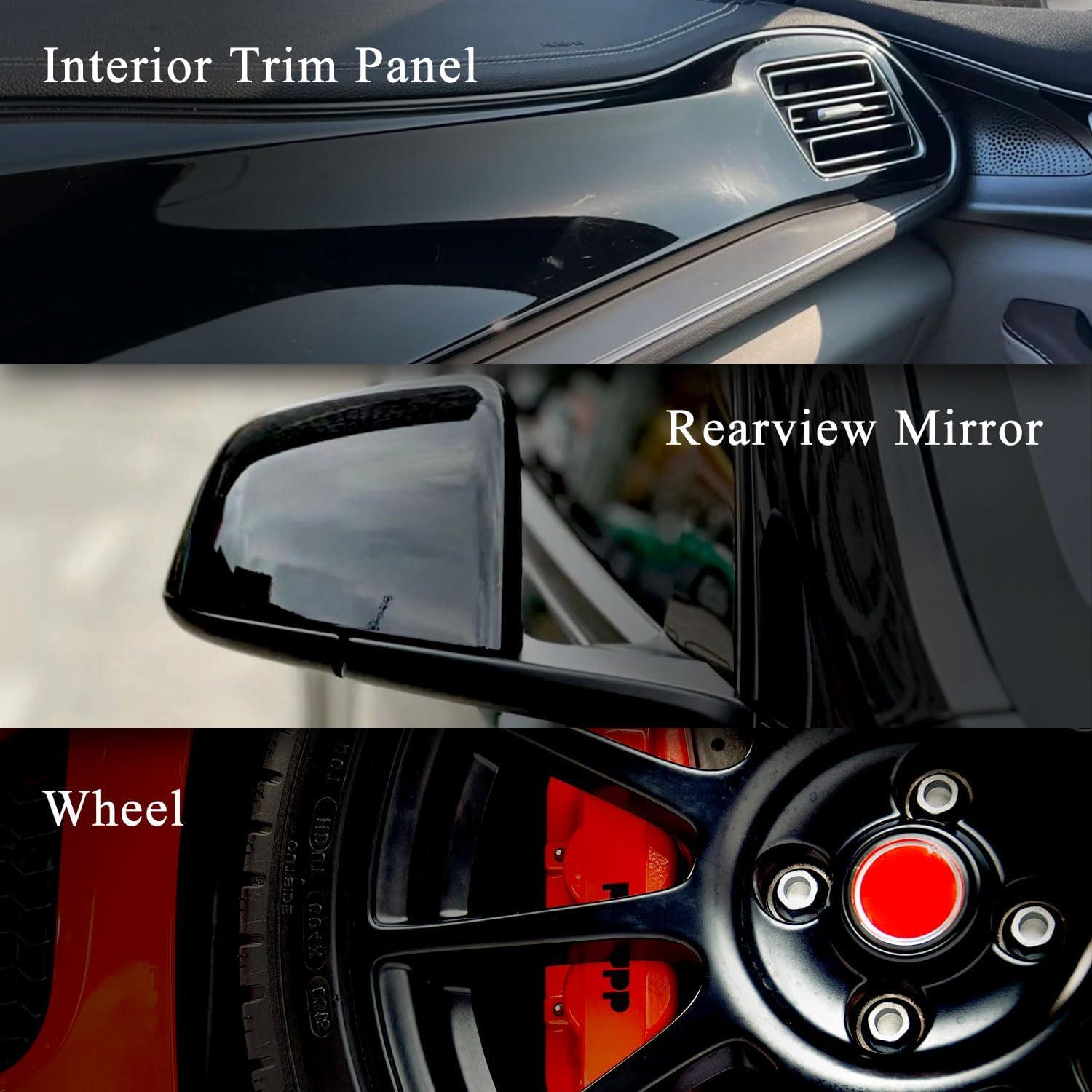 Vinilo Negro Brillante OuranioToxo 45cm x 1.5m para Automóviles