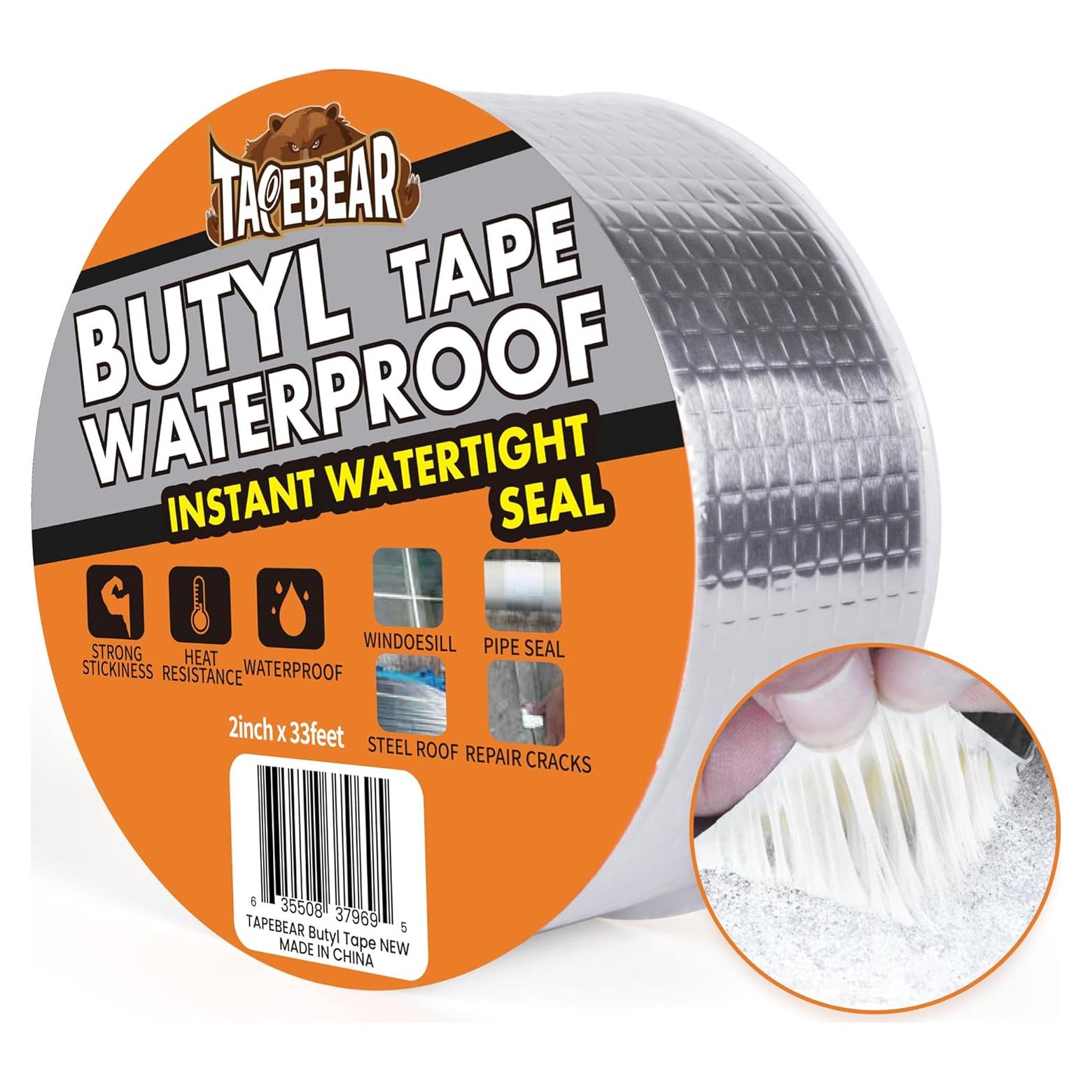 Cinta de Sellado Impermeable TAPEBEAR 5cm x 10m Butilo