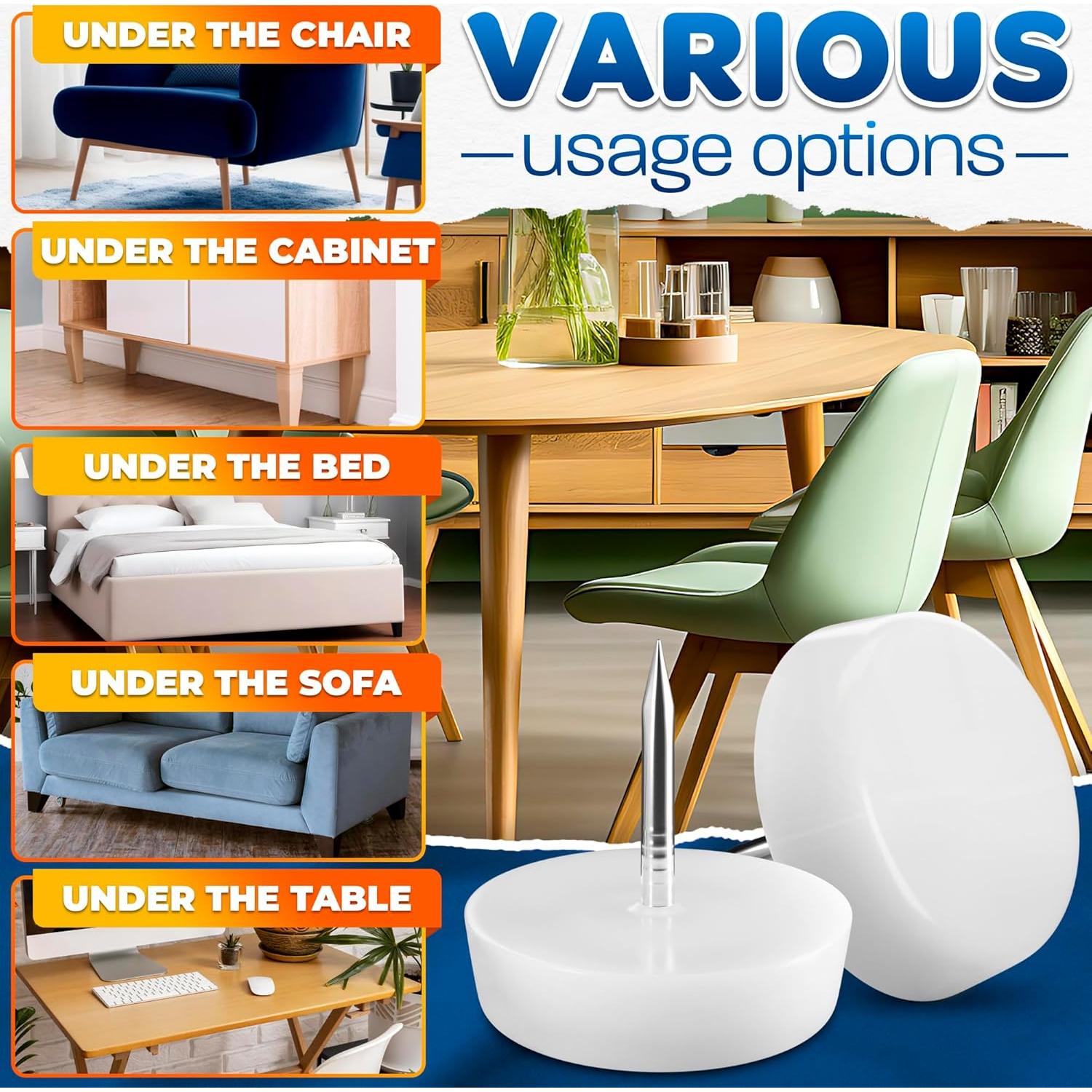 100 Deslizadores de Muebles The Little Green Change 2.03x1.78cm