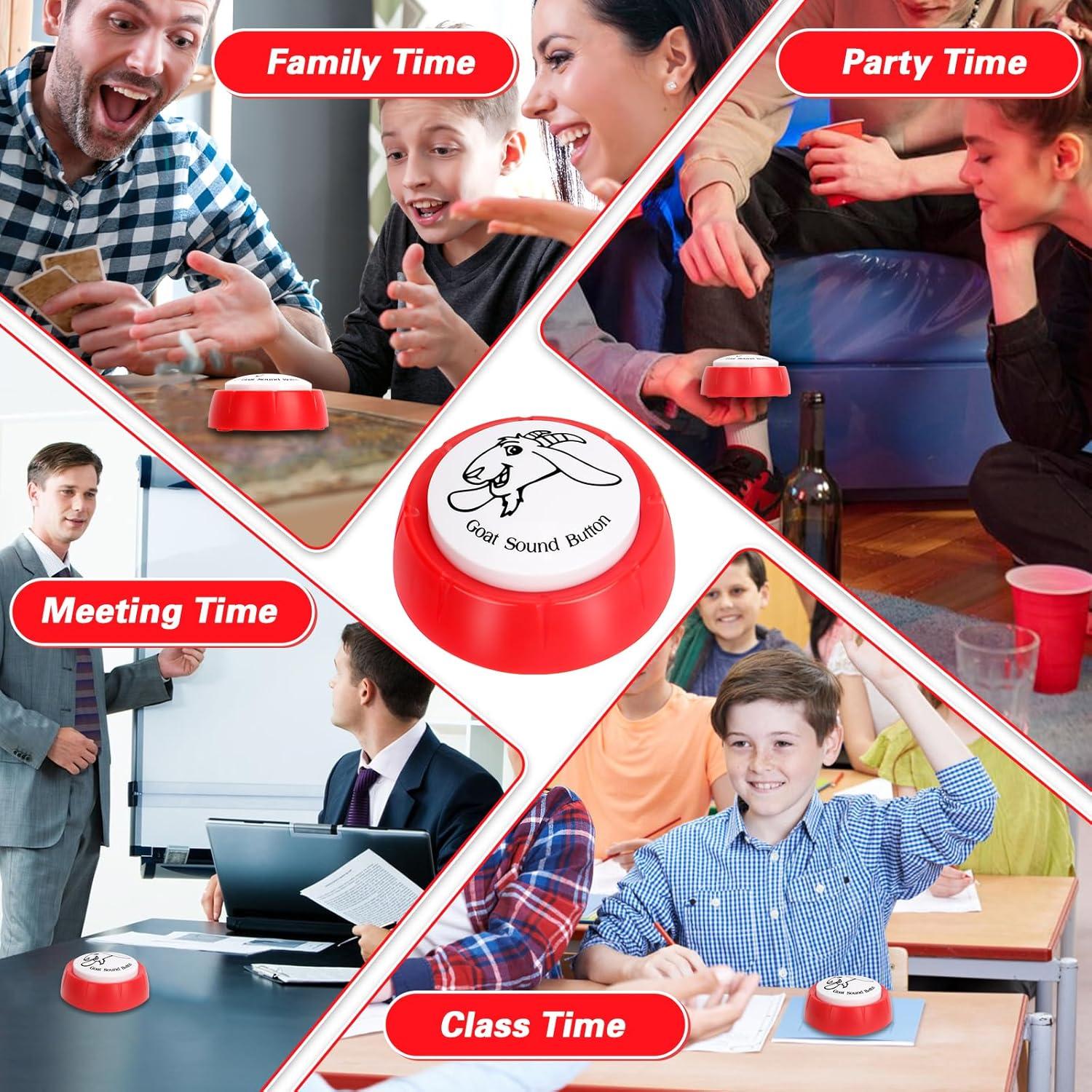 Botón de Sonido de Cabra COZYMATE Rojo 1P para Bromas
