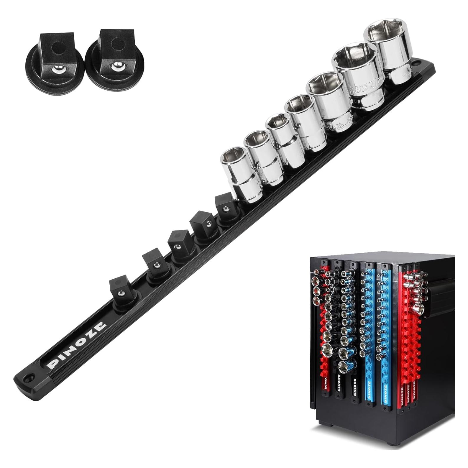 Organizador Magnético de Enchufes 1/2" PINOZE - Negro