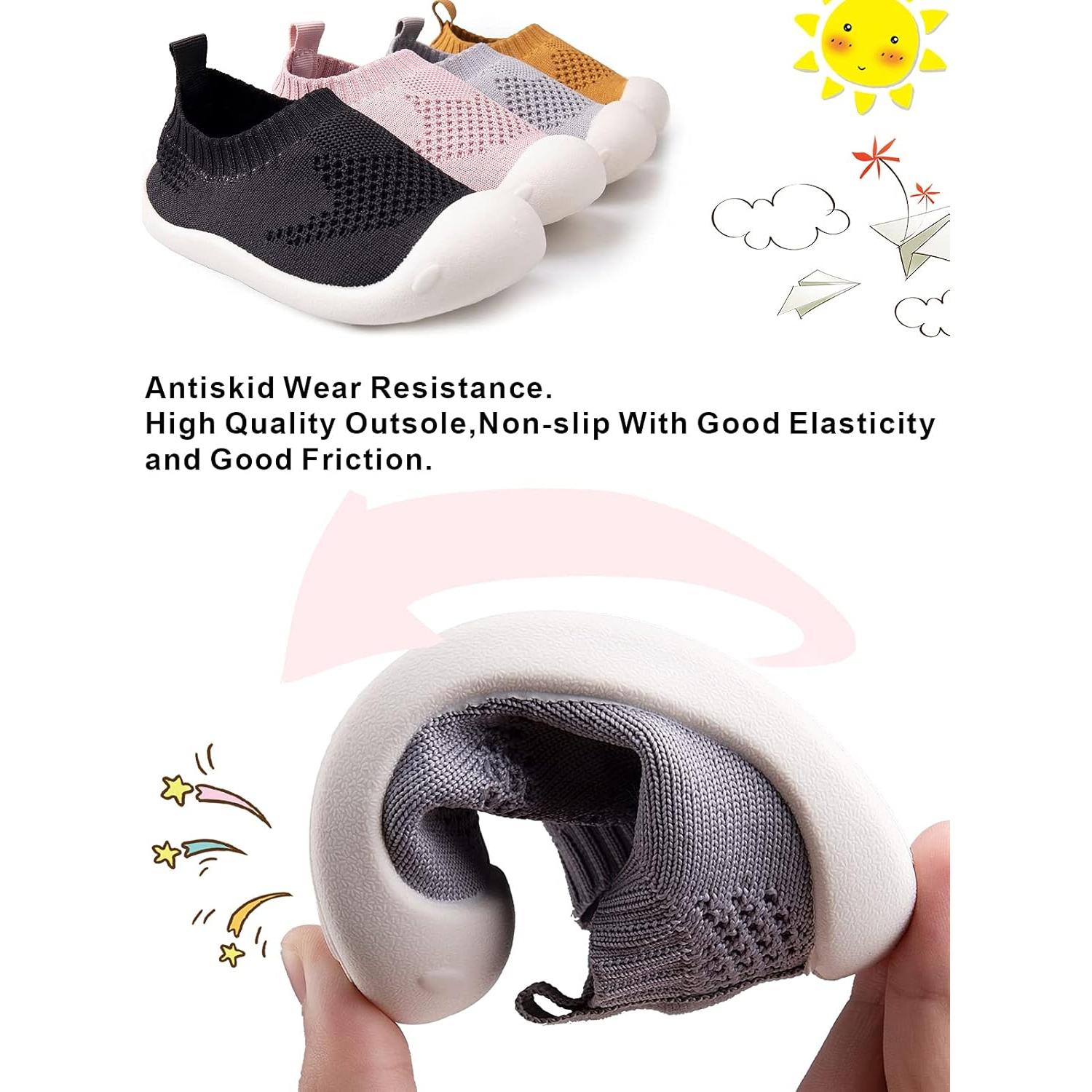 Zapatillas para Niños Pequeños Antideslizantes Rosa 3