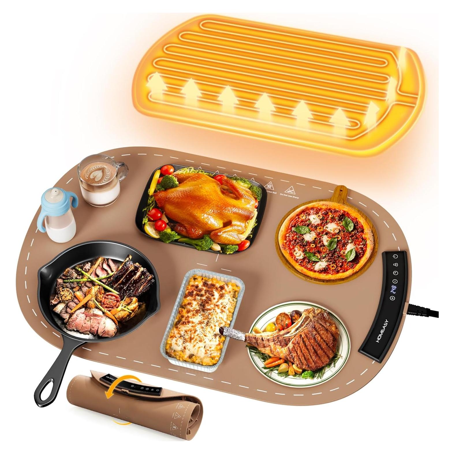 Alfombrilla Calentadora de Comida Homeasy 58.7x40.4cm 9 Temperaturas