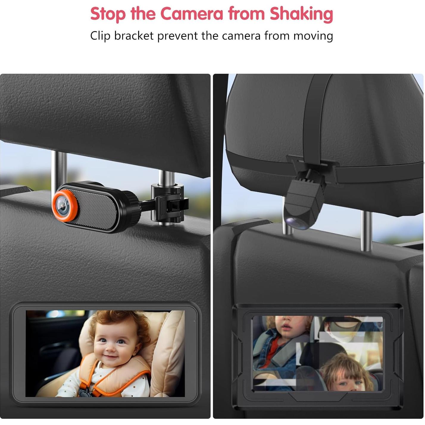 Cámara de Auto para Bebés BM3 5.2" 1080P con Grabación y Zoom