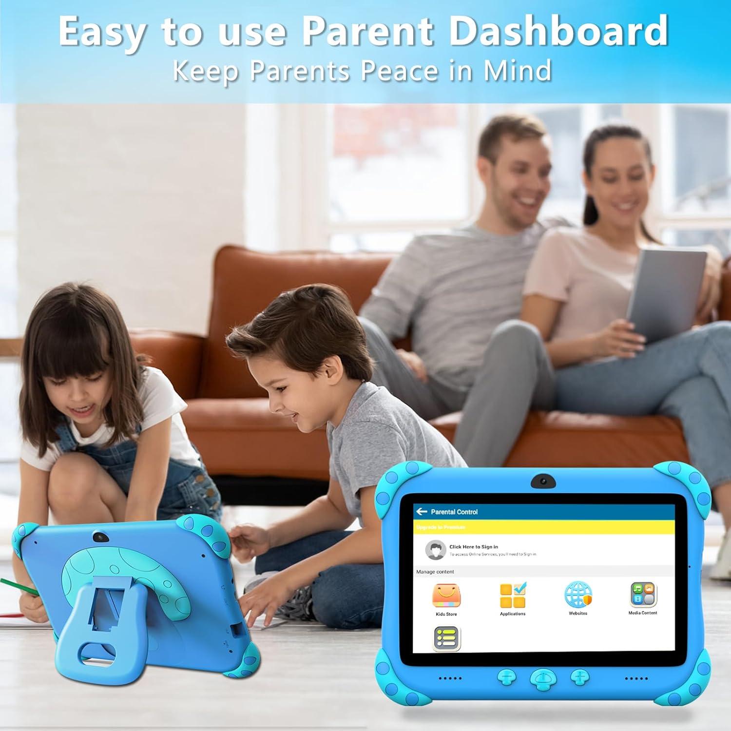Tableta para Niños YINOCHE 7" Android 11, 32GB, Control Parental