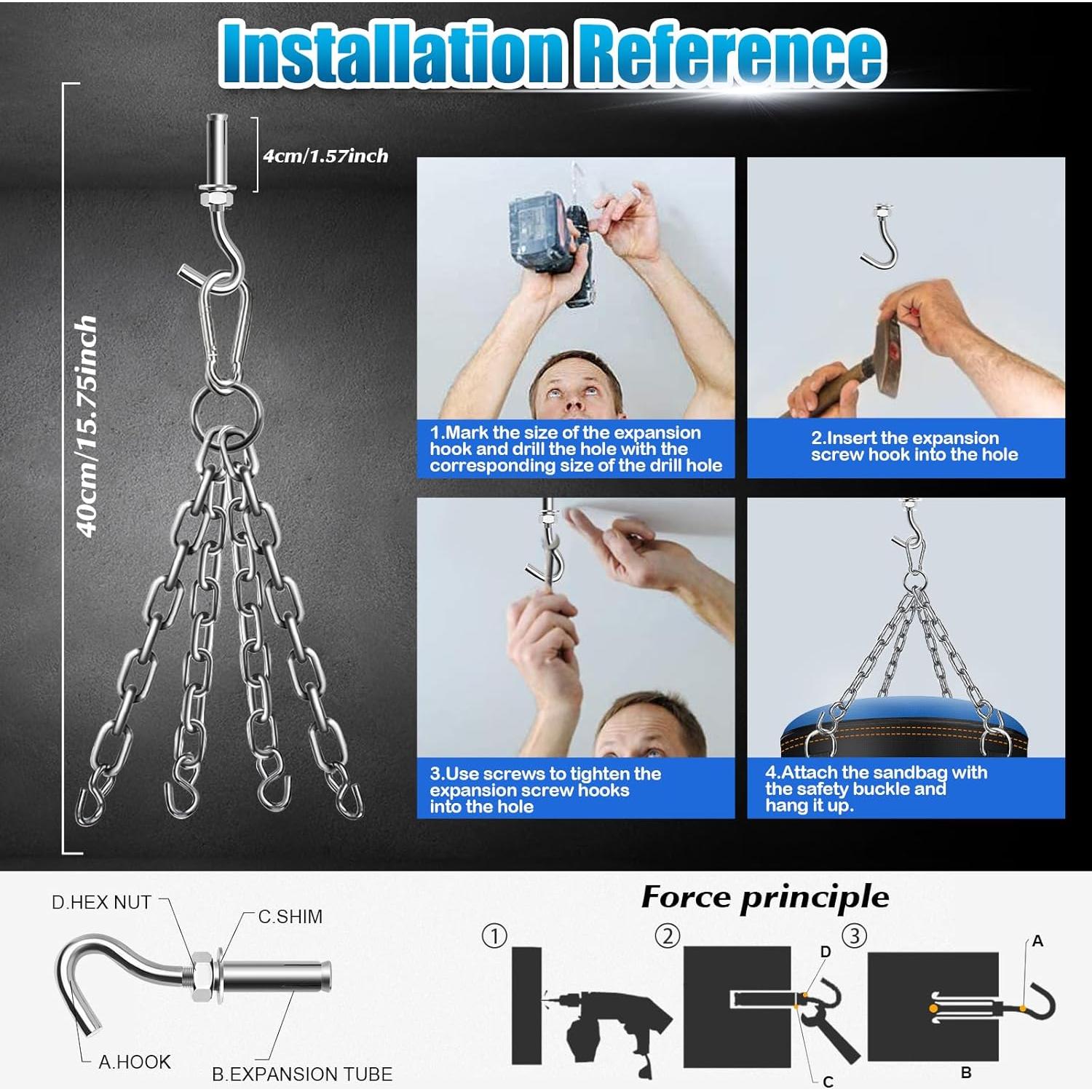 Saco de Boxeo YORWHIN 2.7ft con Guantes y Accesorios