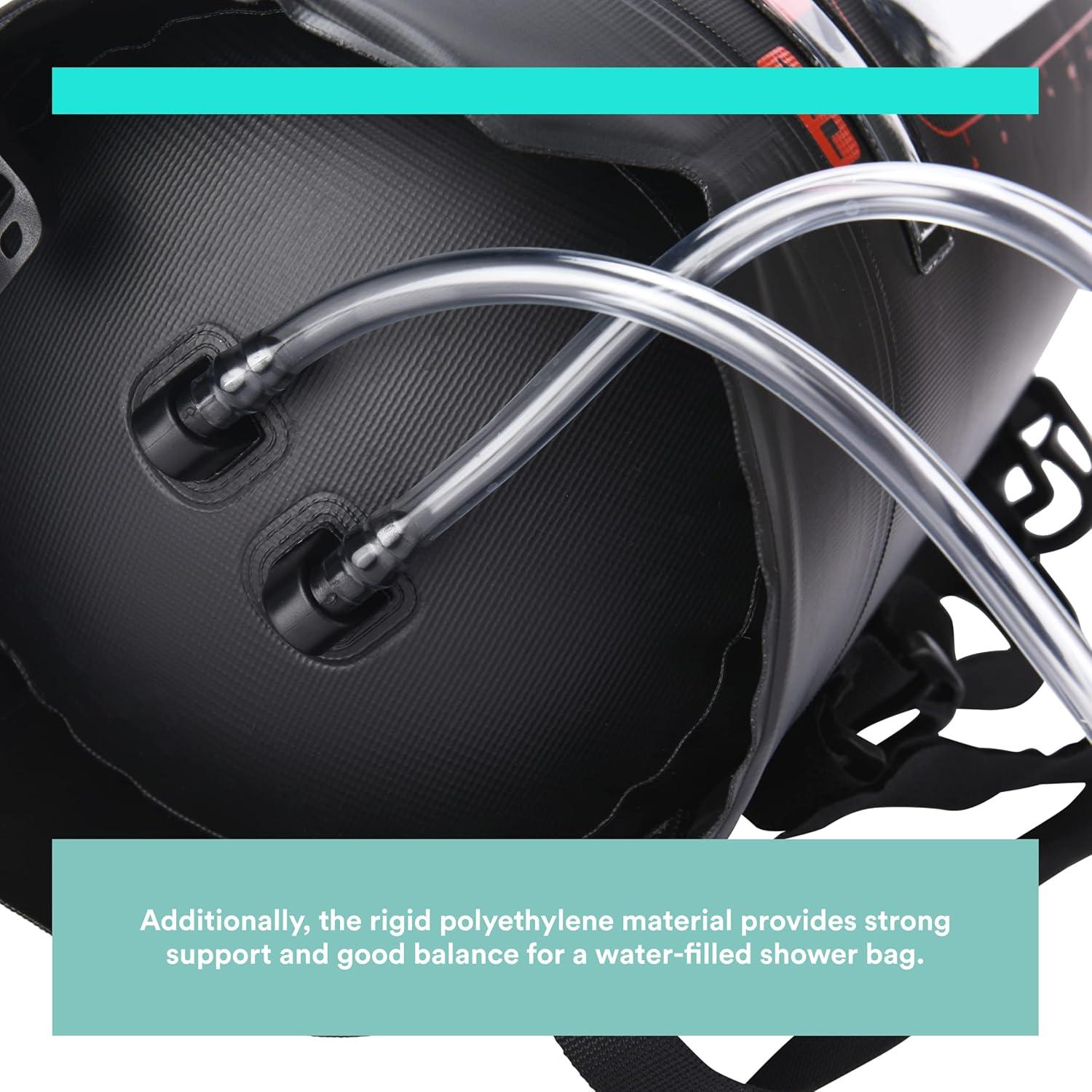 Ducha Camping HappyPo Solar Portátil con Bomba y Termómetro