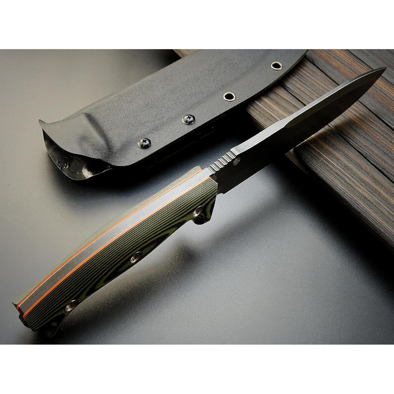 Cuchillo de hoja fija Sitivien ST11 DC53 17.4 cm con mango G10