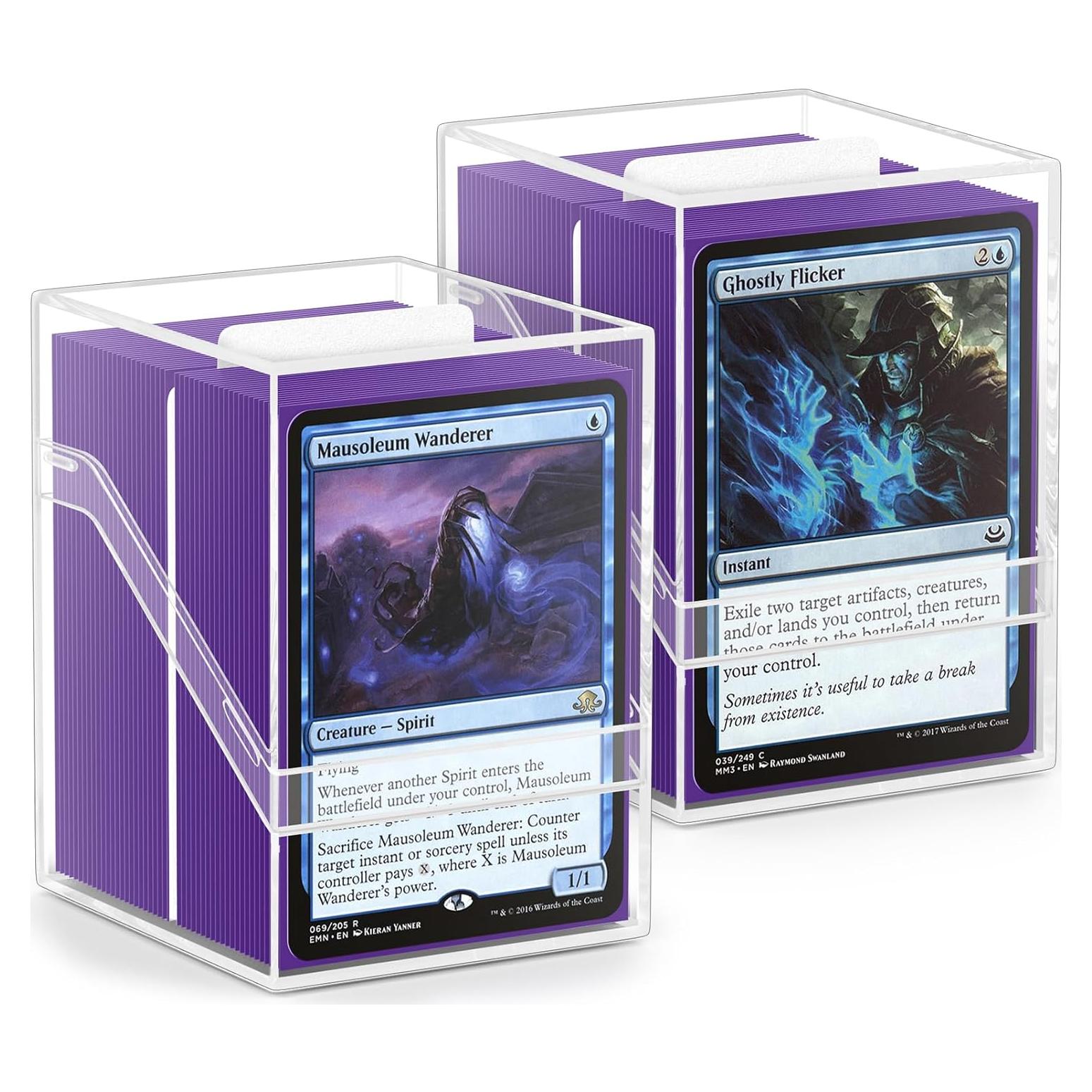 Caja de Almacenamiento para Cartas YSCare 200 Fundas Púrpura