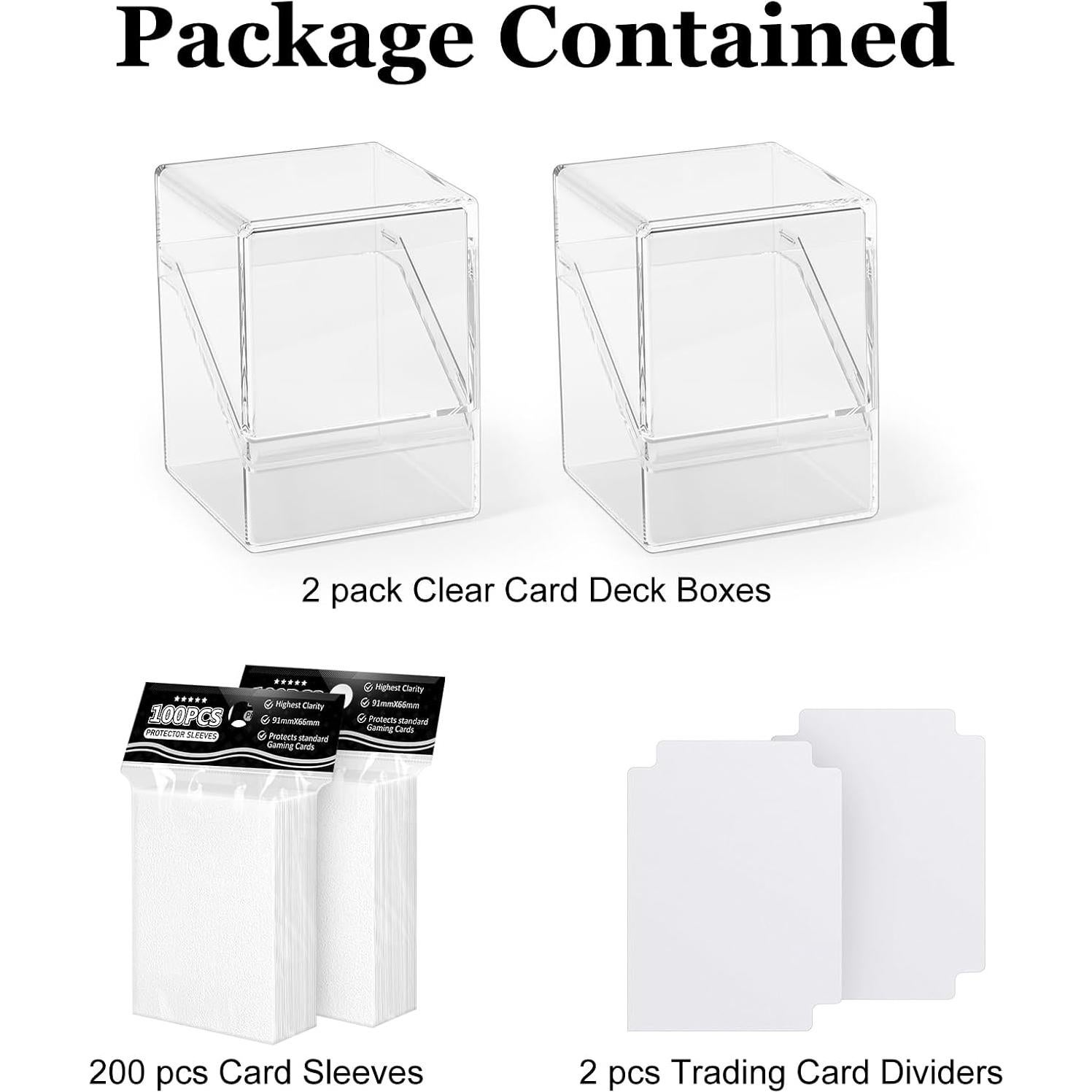 Caja de Almacenamiento para Cartas YSCare 200 Fundas Blanca