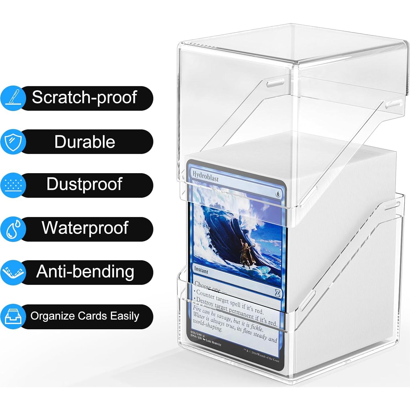 Caja de Almacenamiento para Cartas YSCare 200 Fundas Blanca
