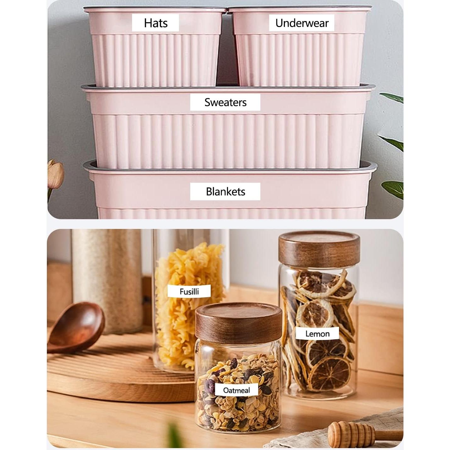 Paquete de 4 Cintas Laminadas Msudoku TZe-221 9mm Negro sobre Blanco