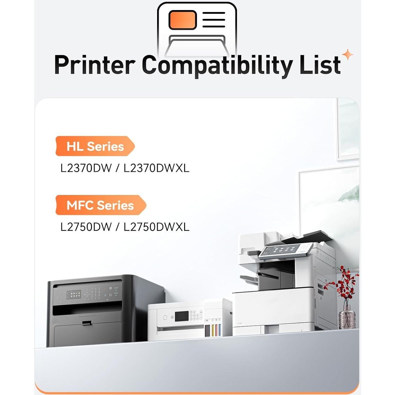 Cartucho de Tóner Compatible Zstint TN770 Paquete de 2 Negro