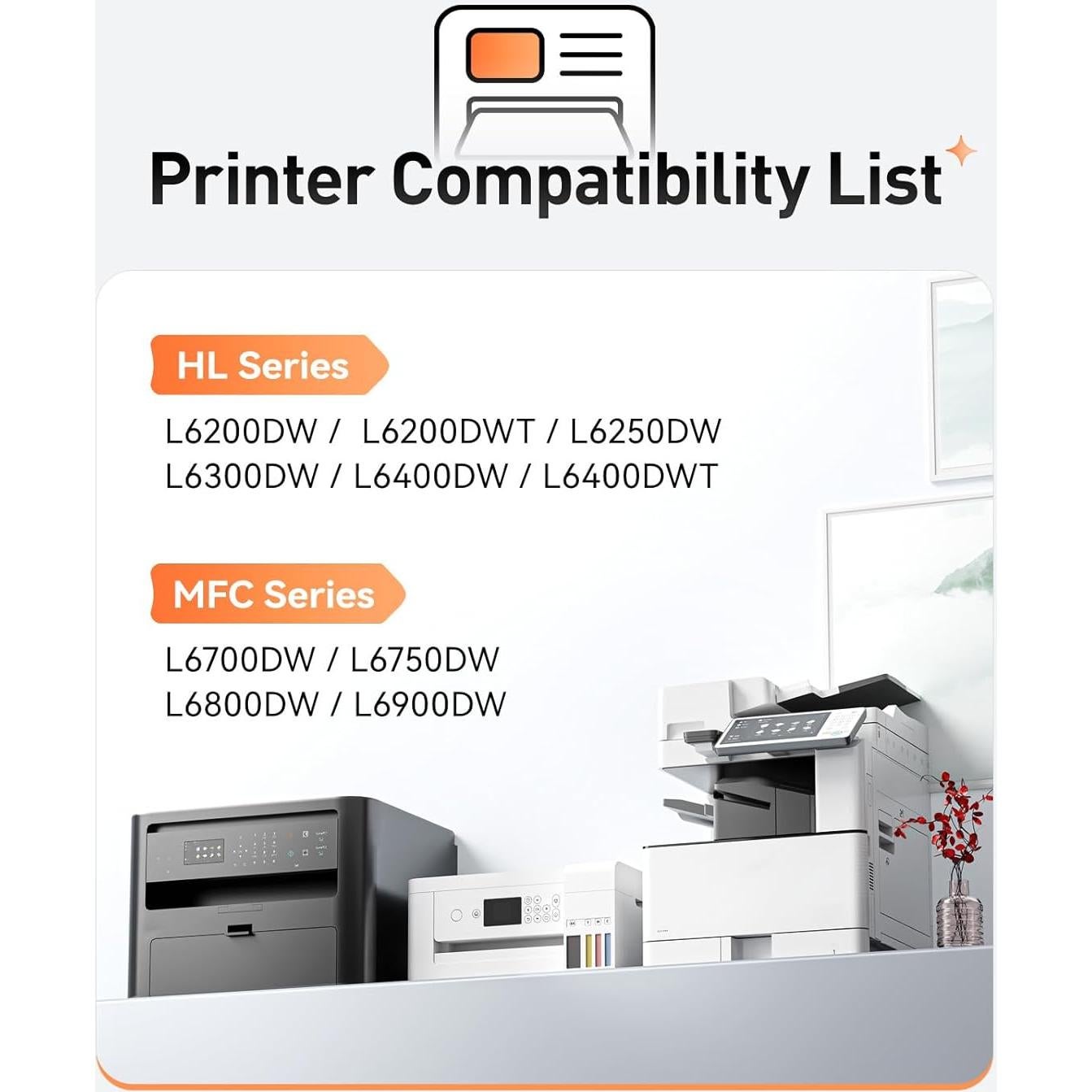 Cartucho de Tóner Zstint TN-880 Compatible Paquete de 2