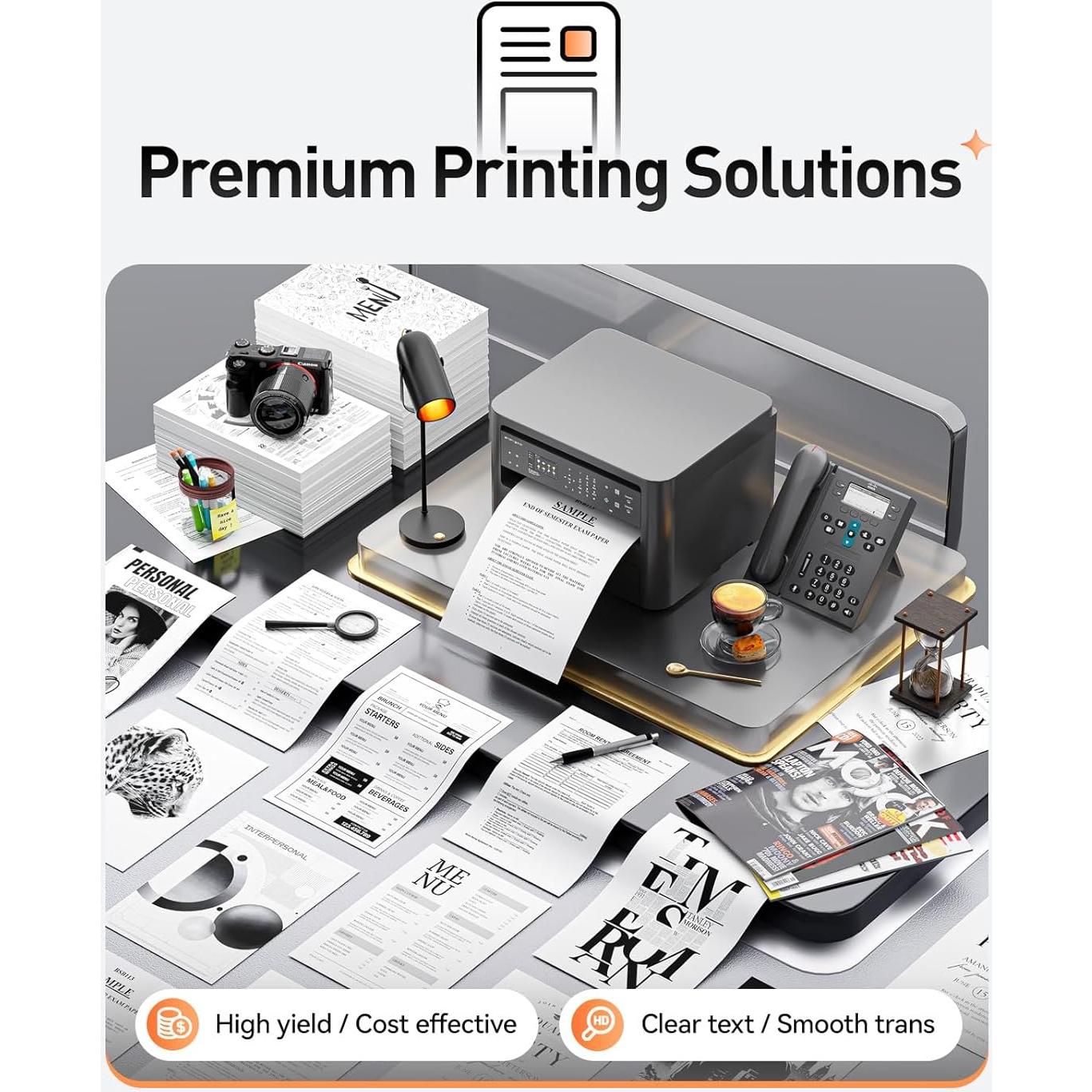 Cartucho de Tóner Compatible Zstint TN-460 Negro 1-Pack