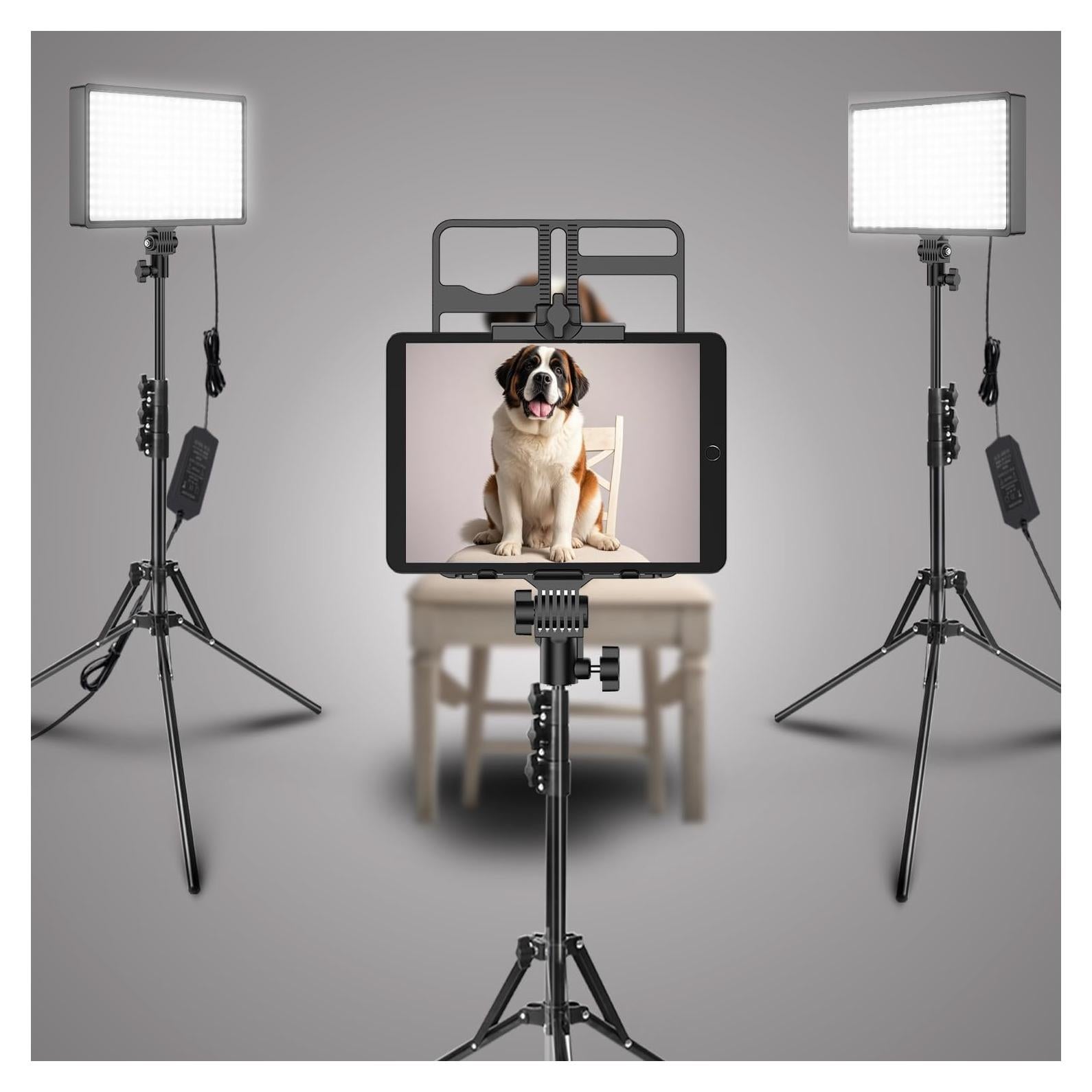 Kit de Iluminación LED Bi-Color Dimmable 50W JIANJIN 2 Paquetes